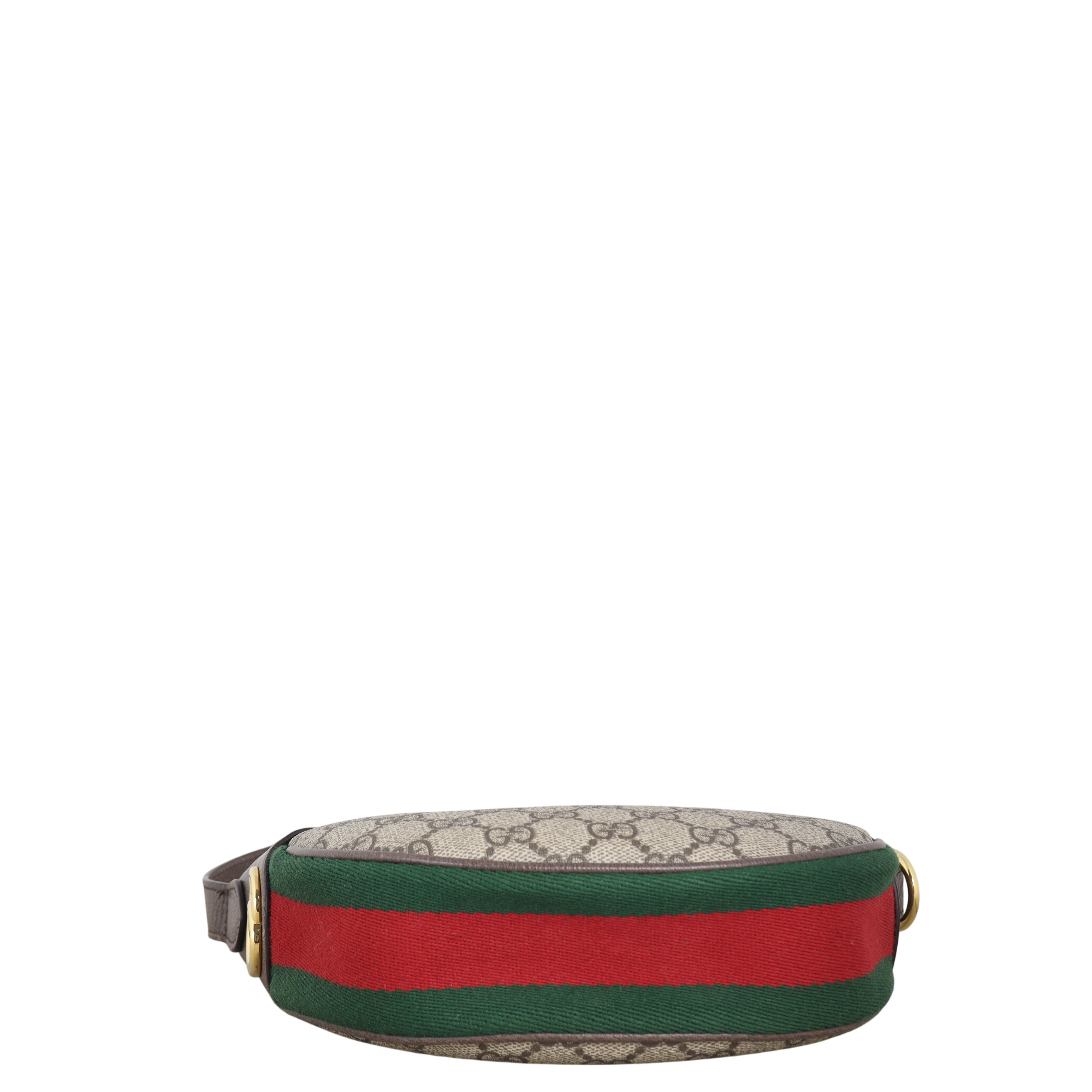 Gucci Ophidia GG Supreme Mini Crescent Shoulder Bag
