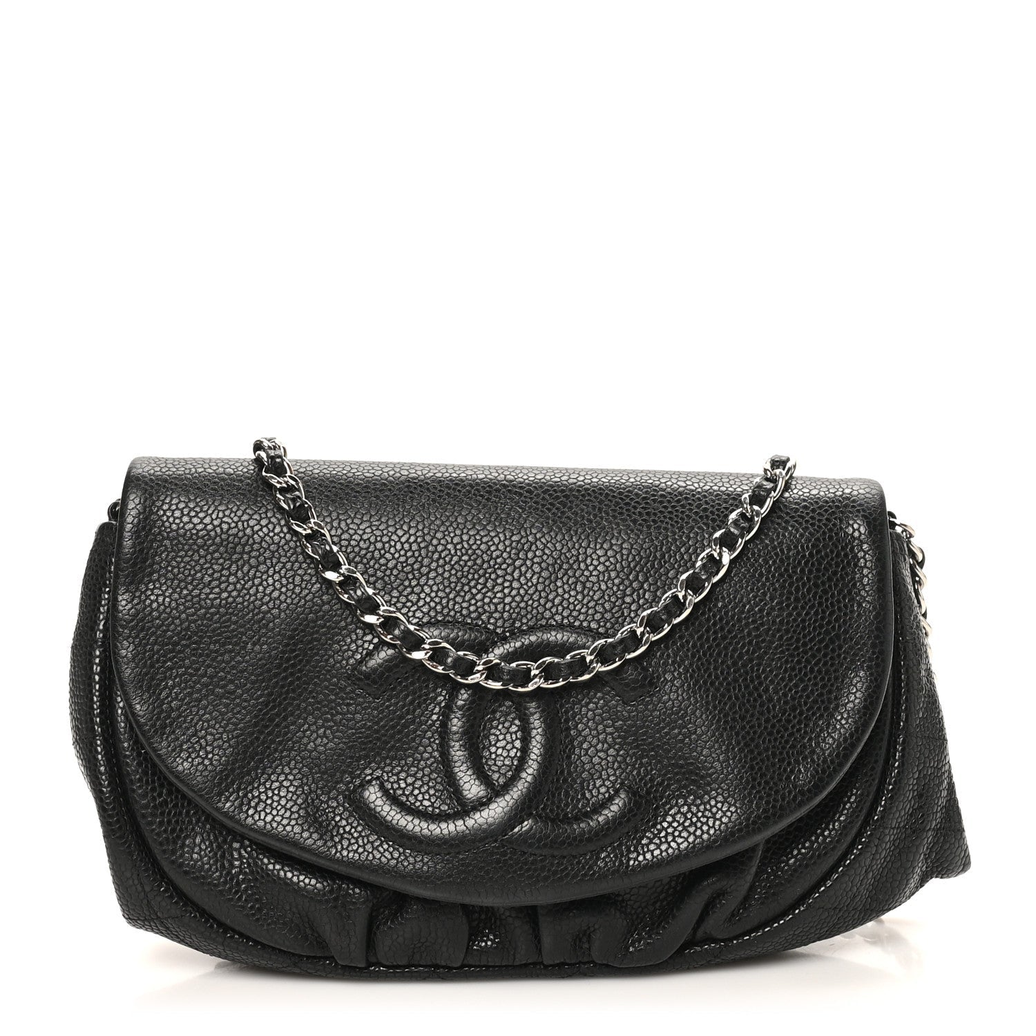 Caviar Half Moon Wallet On Chain WOC Black