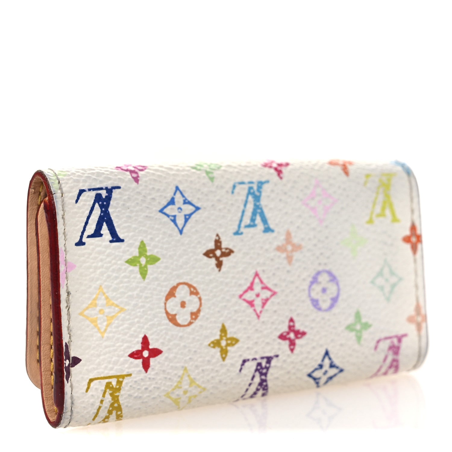 Monogram Multicolor Multicles 4 Key Holder White