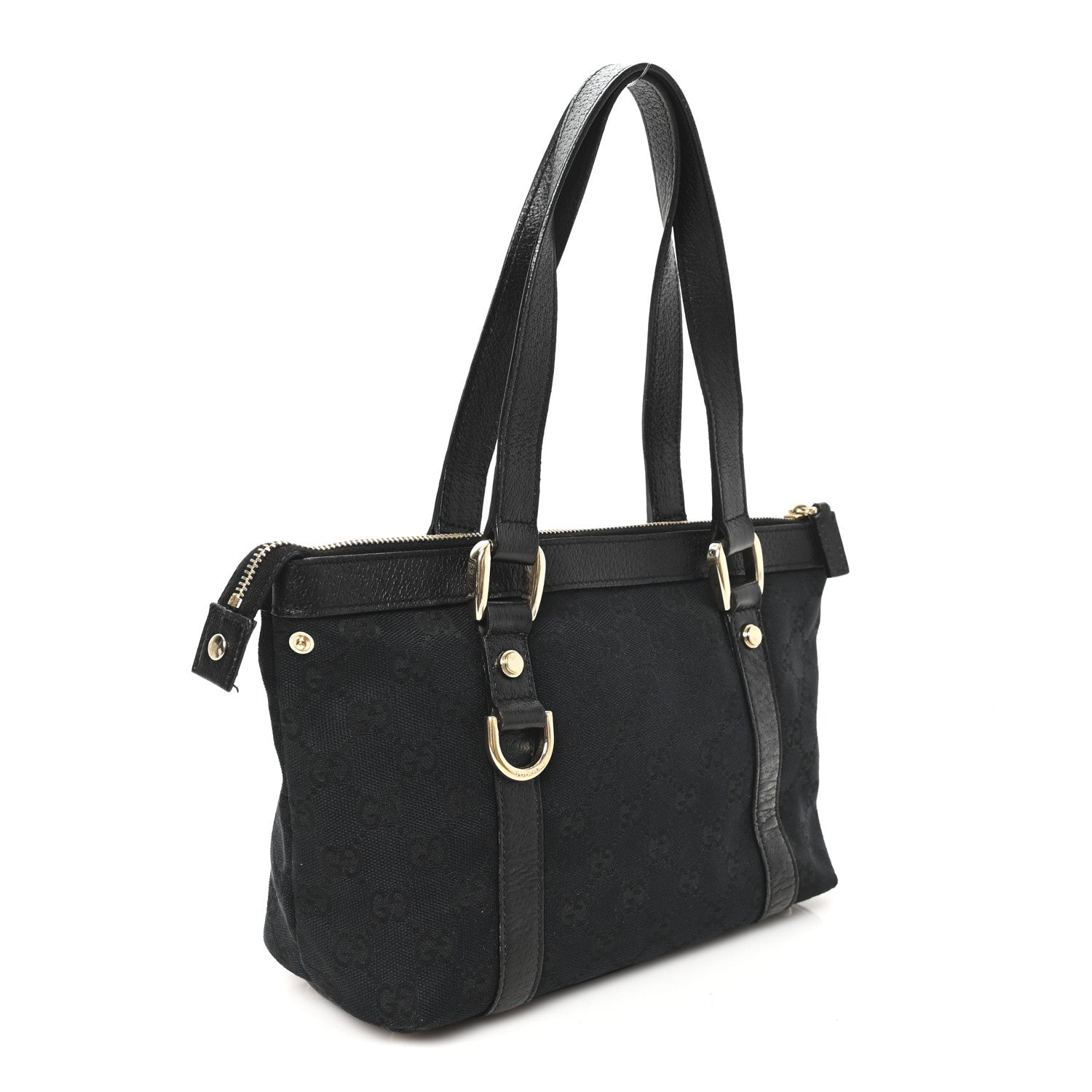 Monogram Small Abbey Tote Black