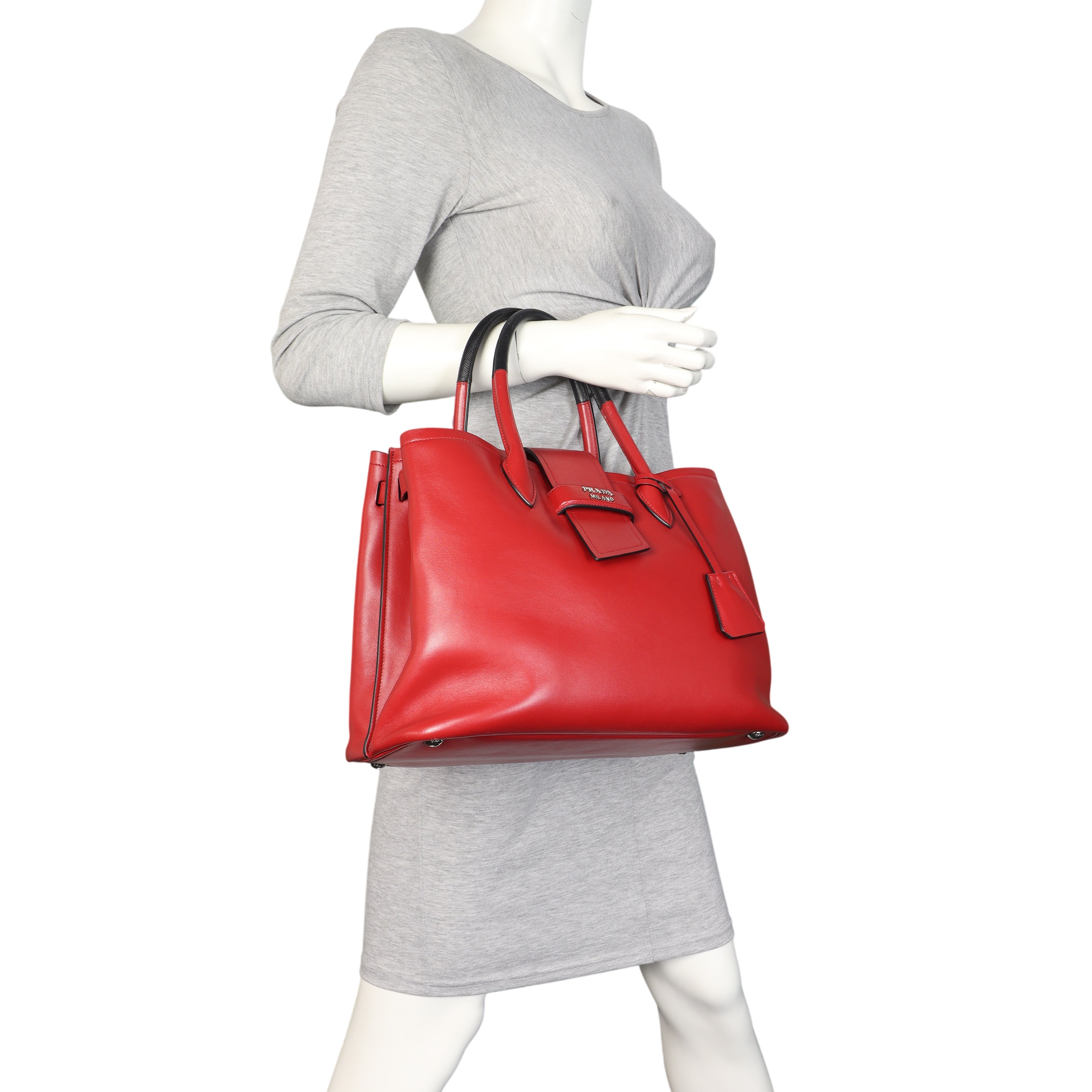 Prada Paradigm Soft Calfskin Tote