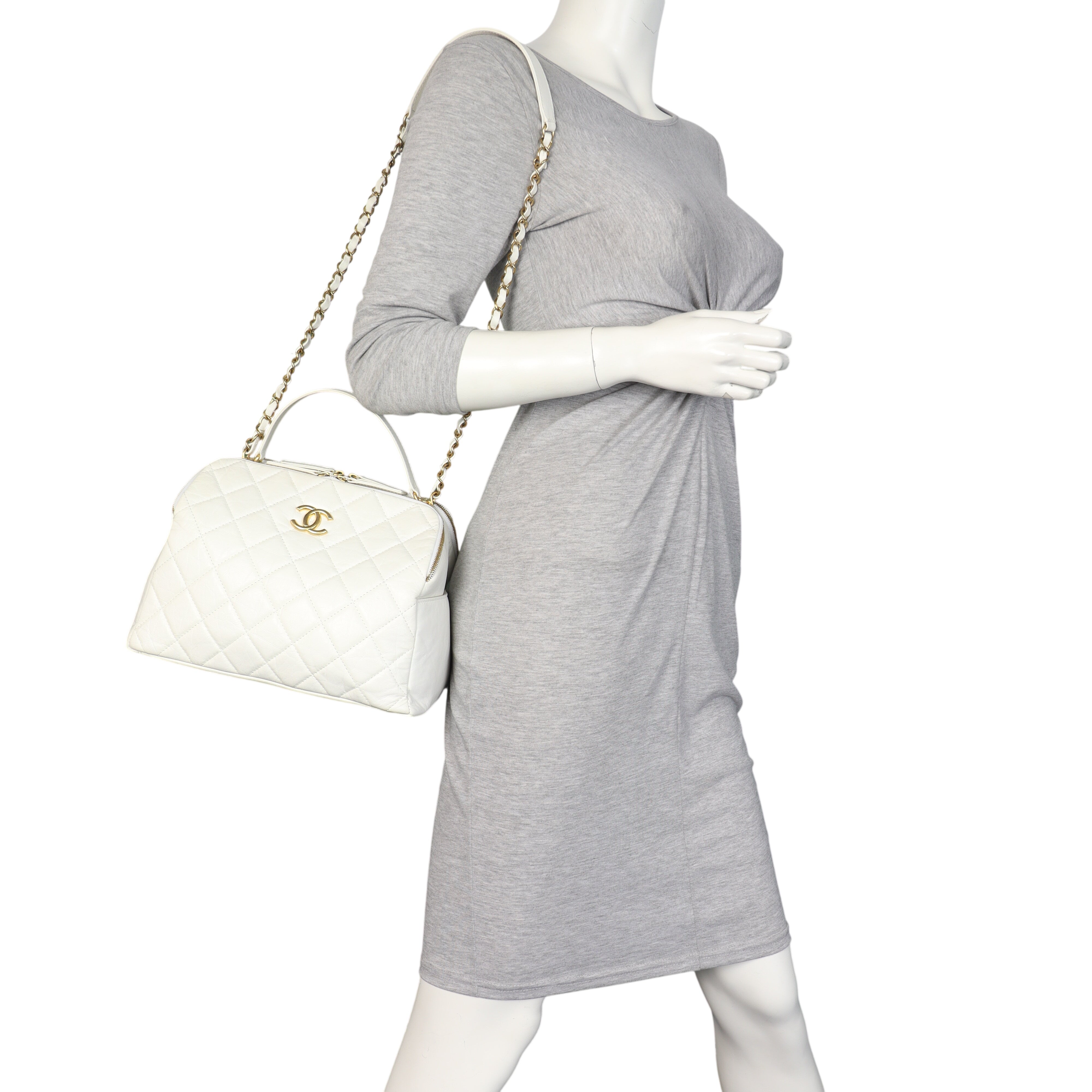 Chanel CC Double-Sided Bowling Bag