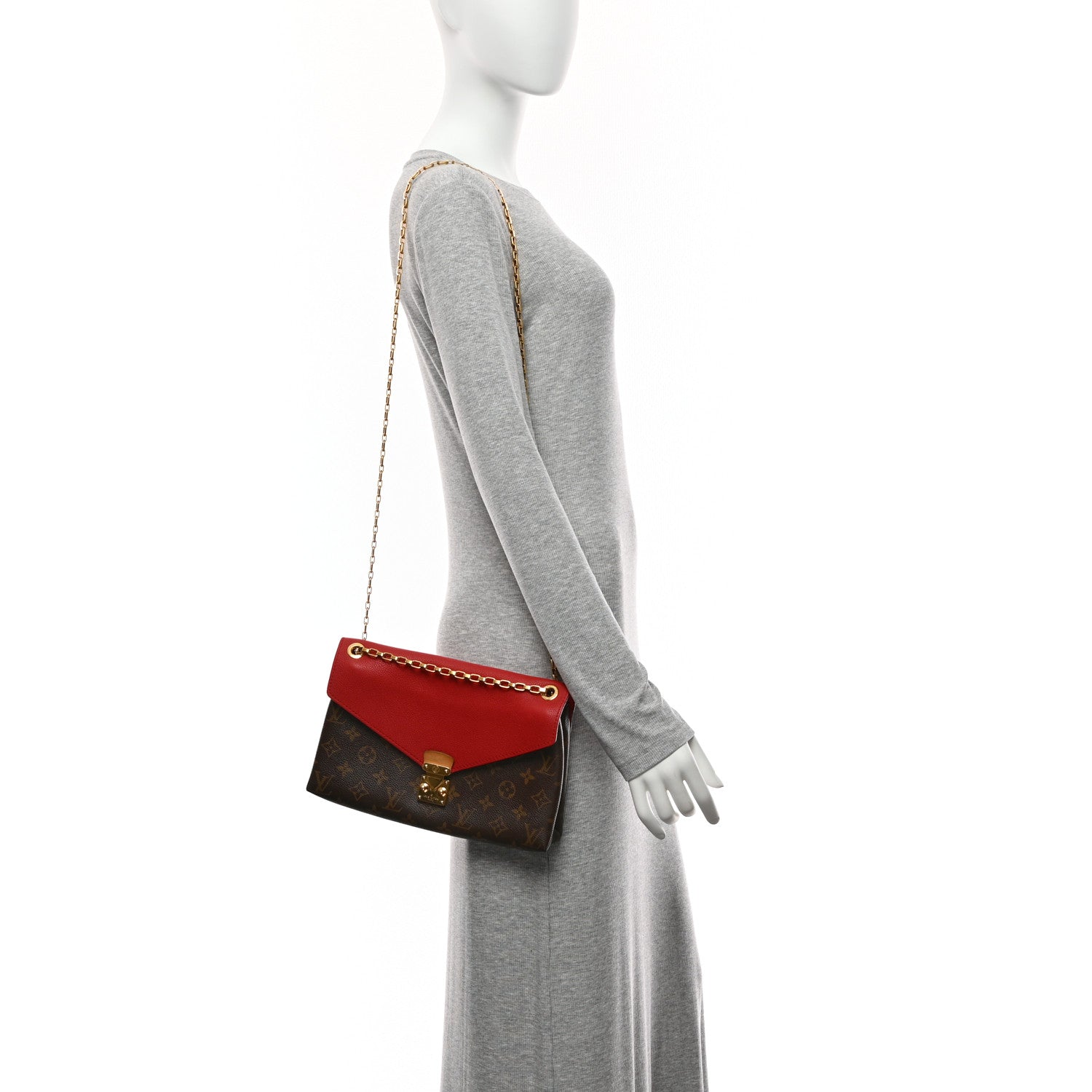 Monogram Pallas Chain Cherry