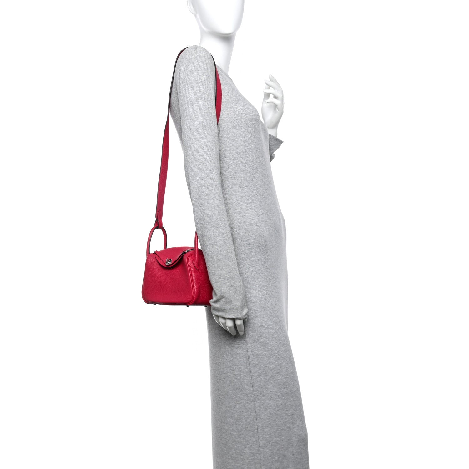 Taurillon Clemence Mini Lindy 20 Rose Mexico