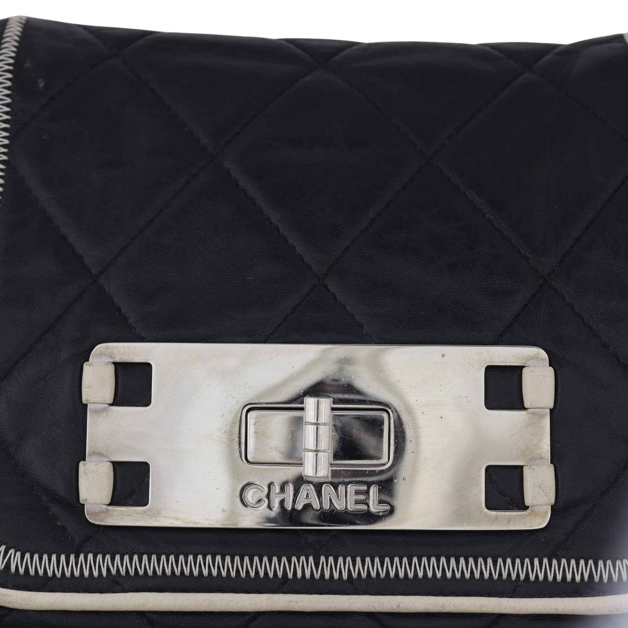 Chanel East West Accordion Flap Bag