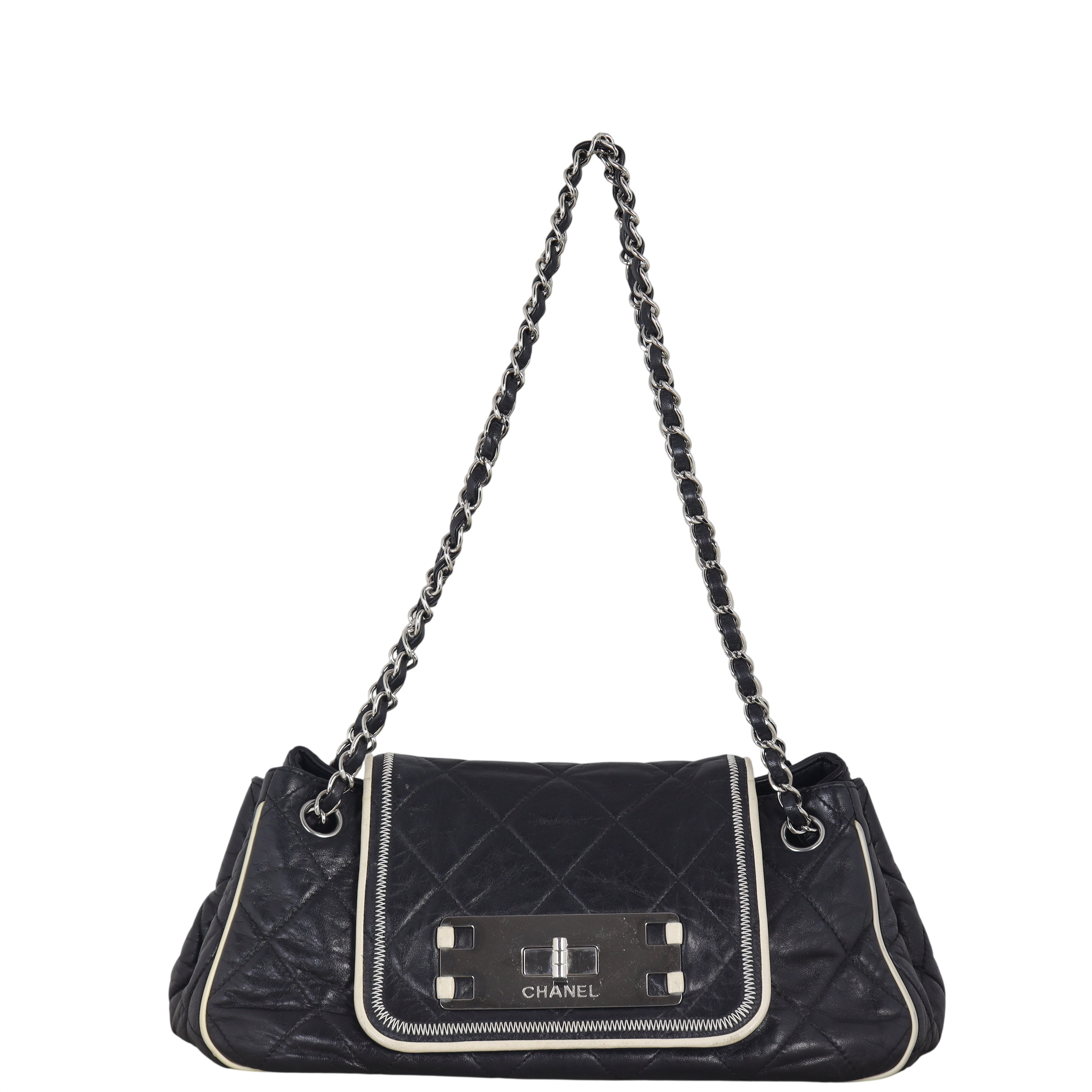 Chanel East West Accordion Flap Bag