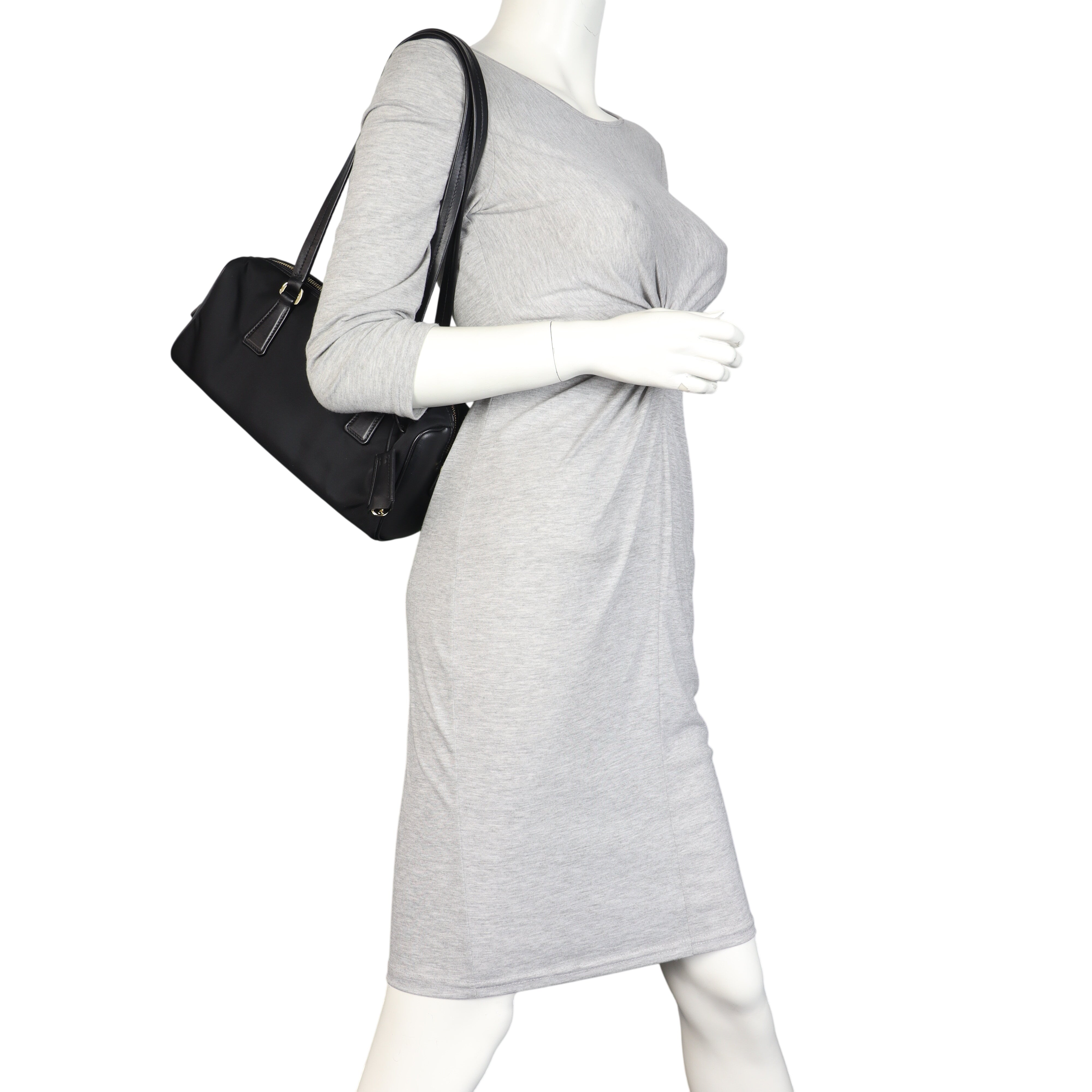 Prada Re-Nylon Padlock Shoulder Bag Medium