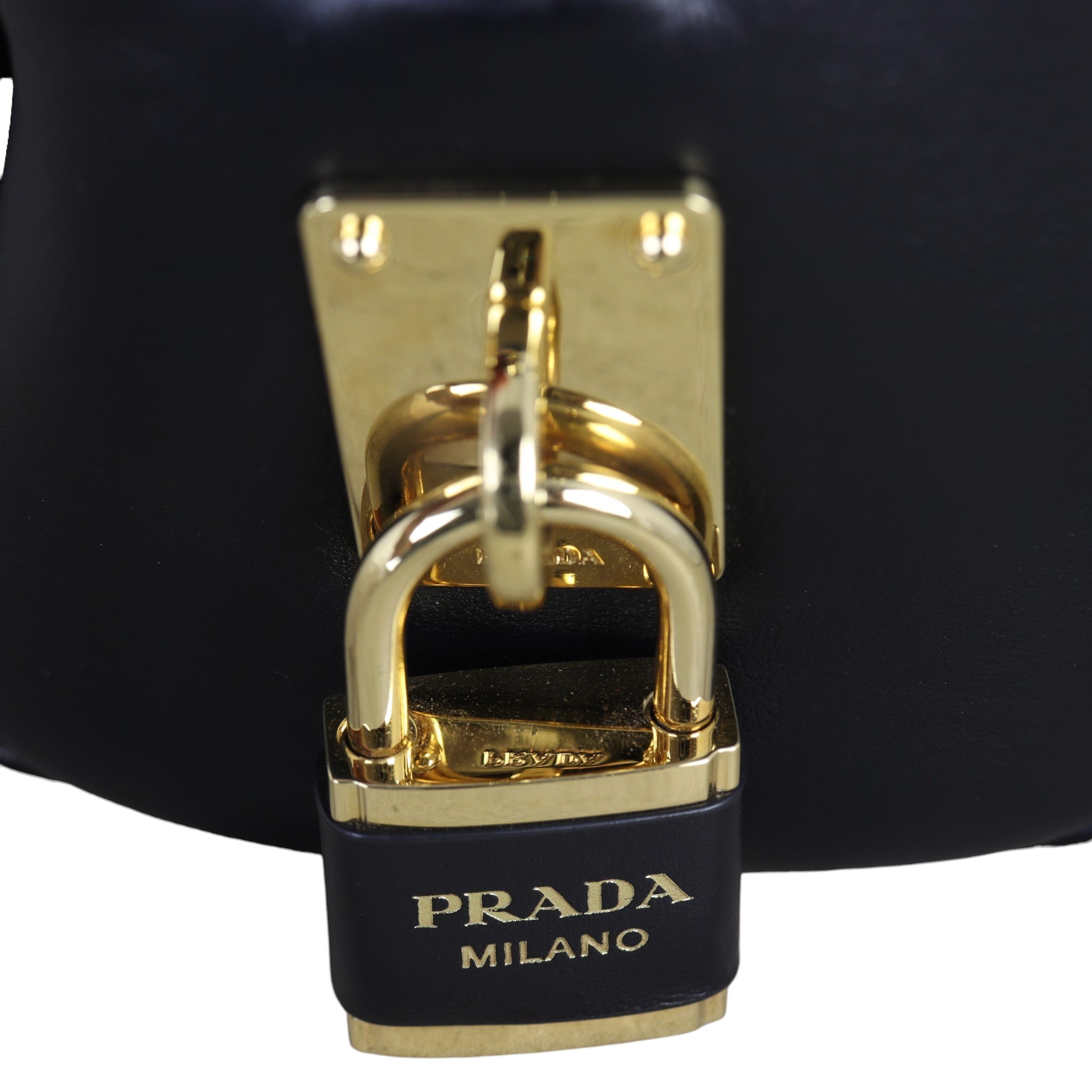 Prada Re-Nylon Padlock Shoulder Bag Medium