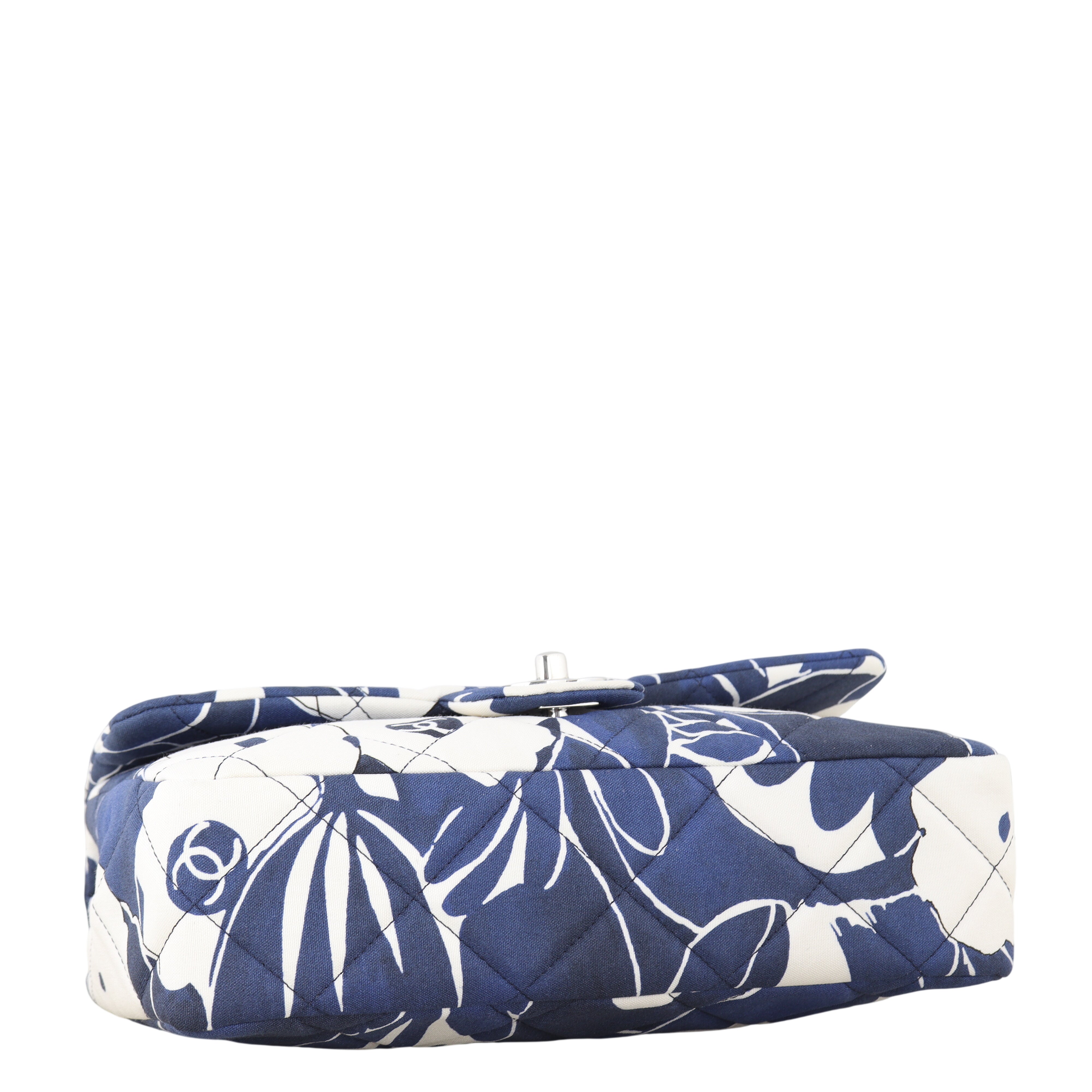 Chanel Single Flap Medium Floral Silk