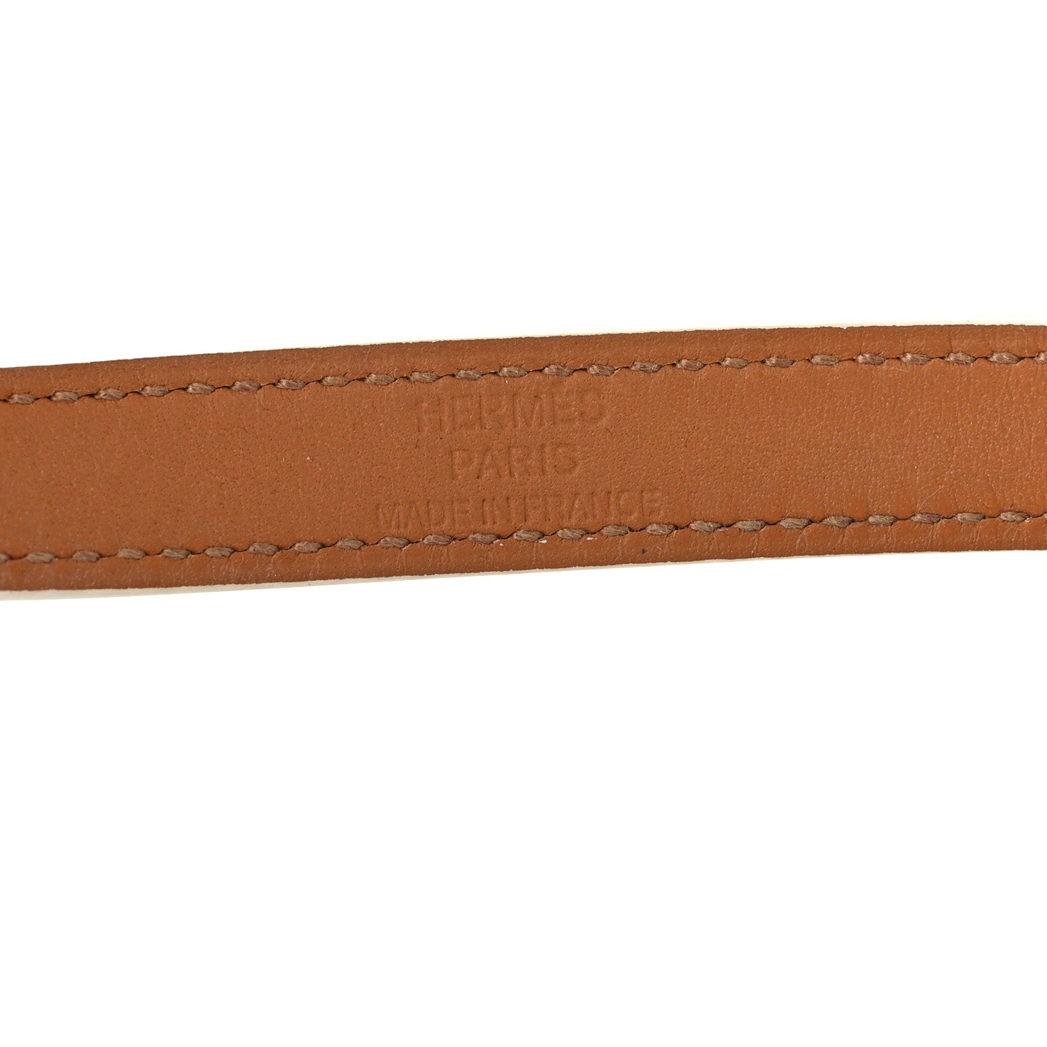 Epsom Kelly Double Tour Bracelet M White