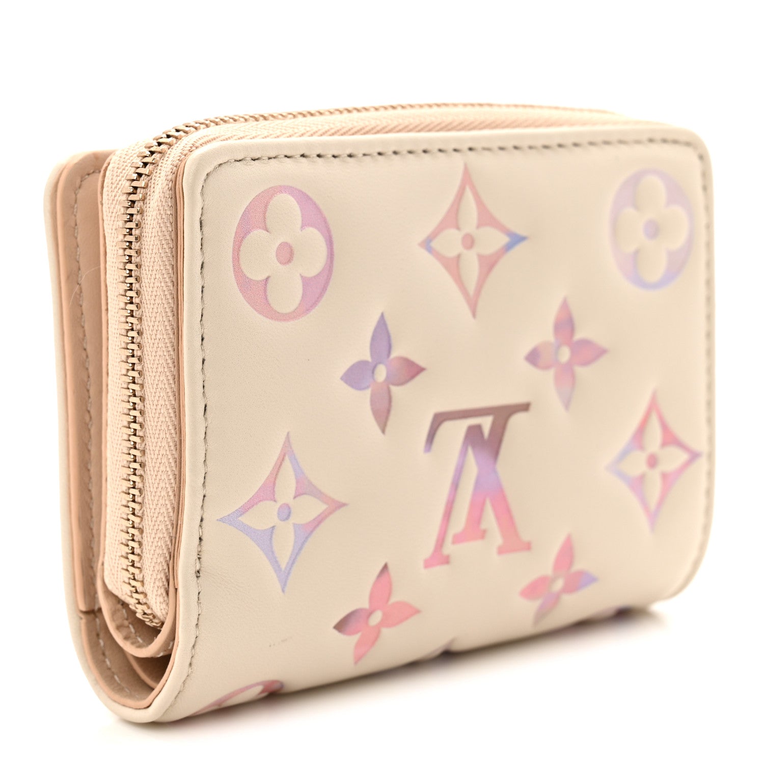 Lambskin Embossed Monogram Lou Coussin Wallet Dream