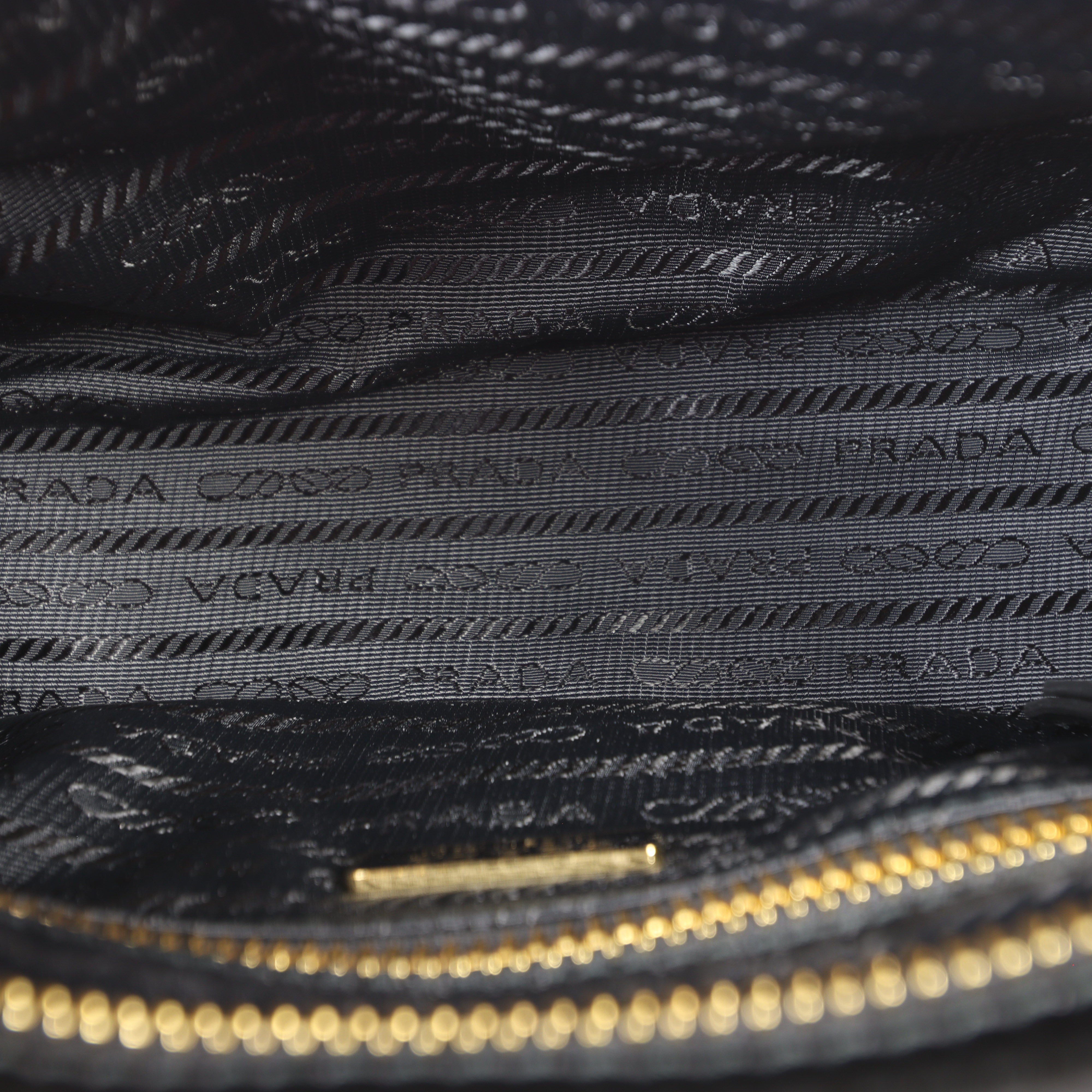 Prada Vitello Shine Bonnie Shoulder Bag Mini