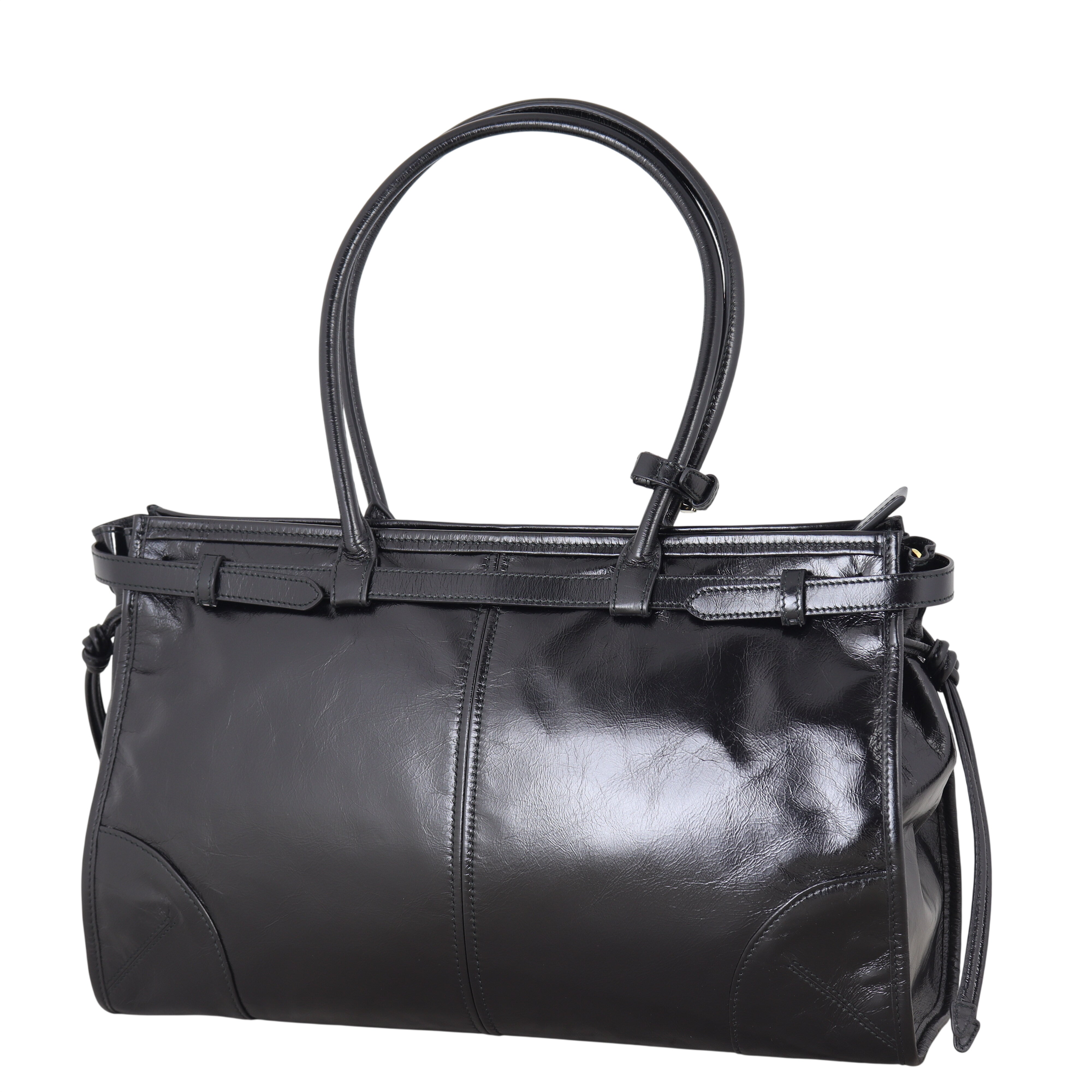 Prada Vitello Shine Bonnie Shoulder Bag Large