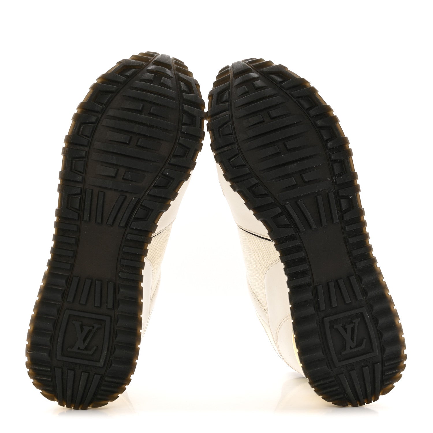 Calfskin Monogram Run Away Sneakers 37 White