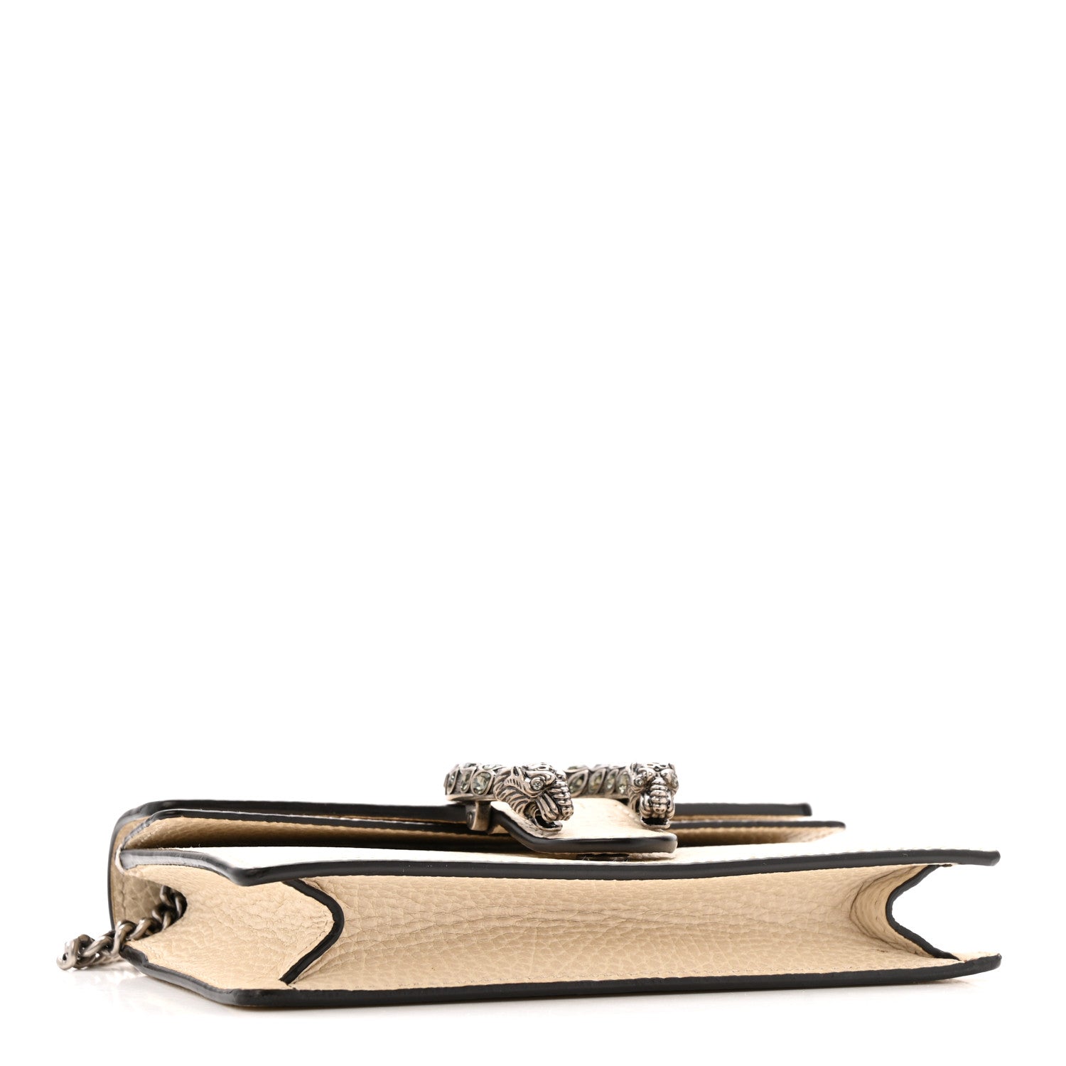 Dollar Calfskin Crystal Super Mini Dionysus Shoulder Bag Mystic White Black Diamond