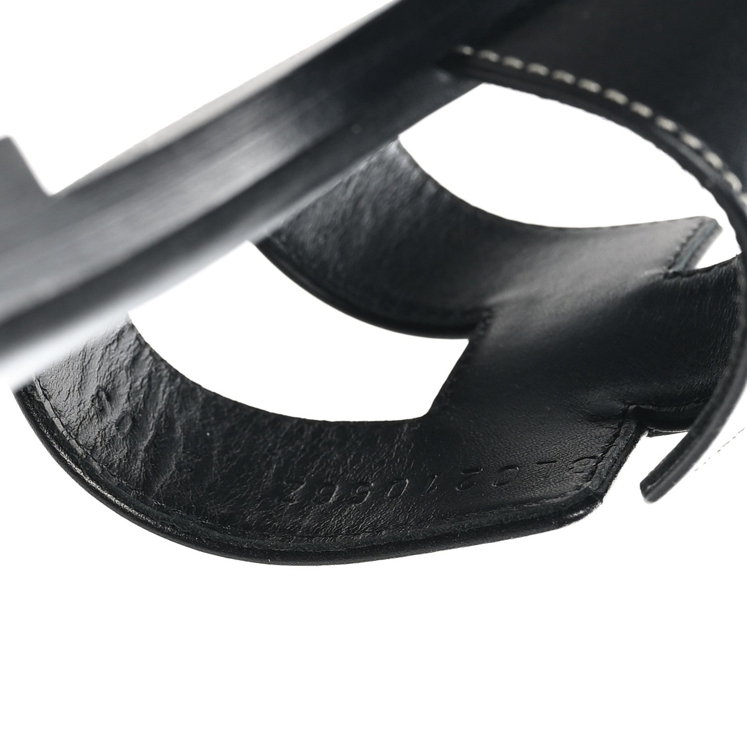 Box Calfskin Oran Sandals 39.5 Black