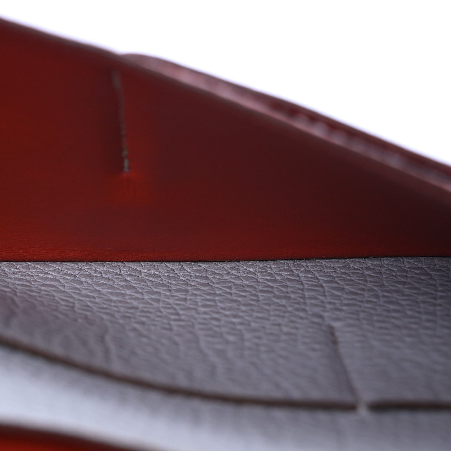 Togo Dogon Duo Wallet Rouge Garance Gris Mouette