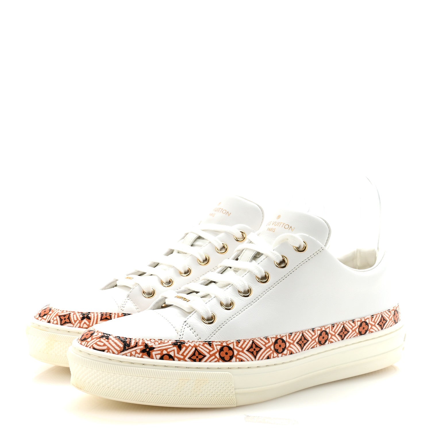 Calfskin Monogram Crafty Sneaker 38 White