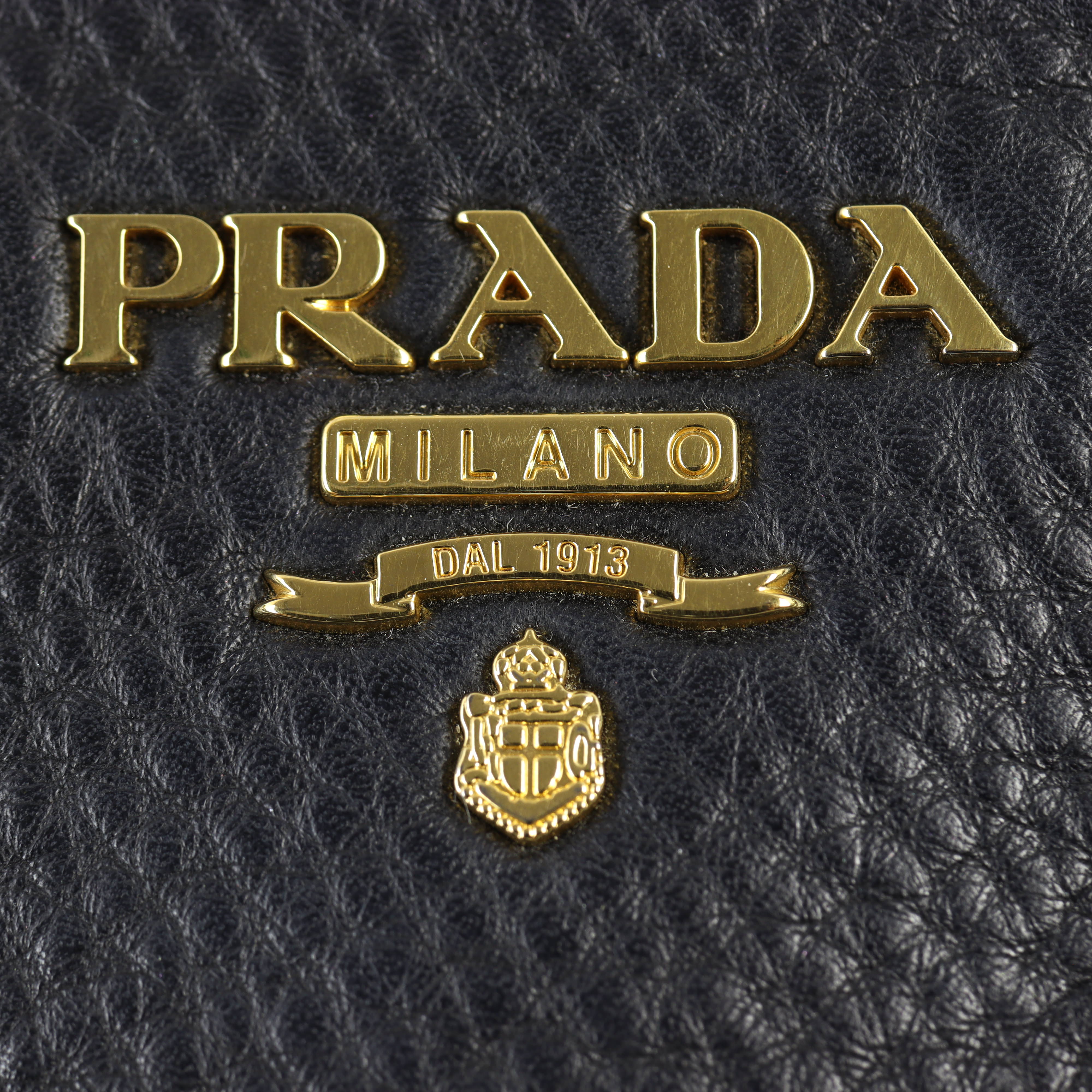 Prada Vitello Daino Double Zip Tote