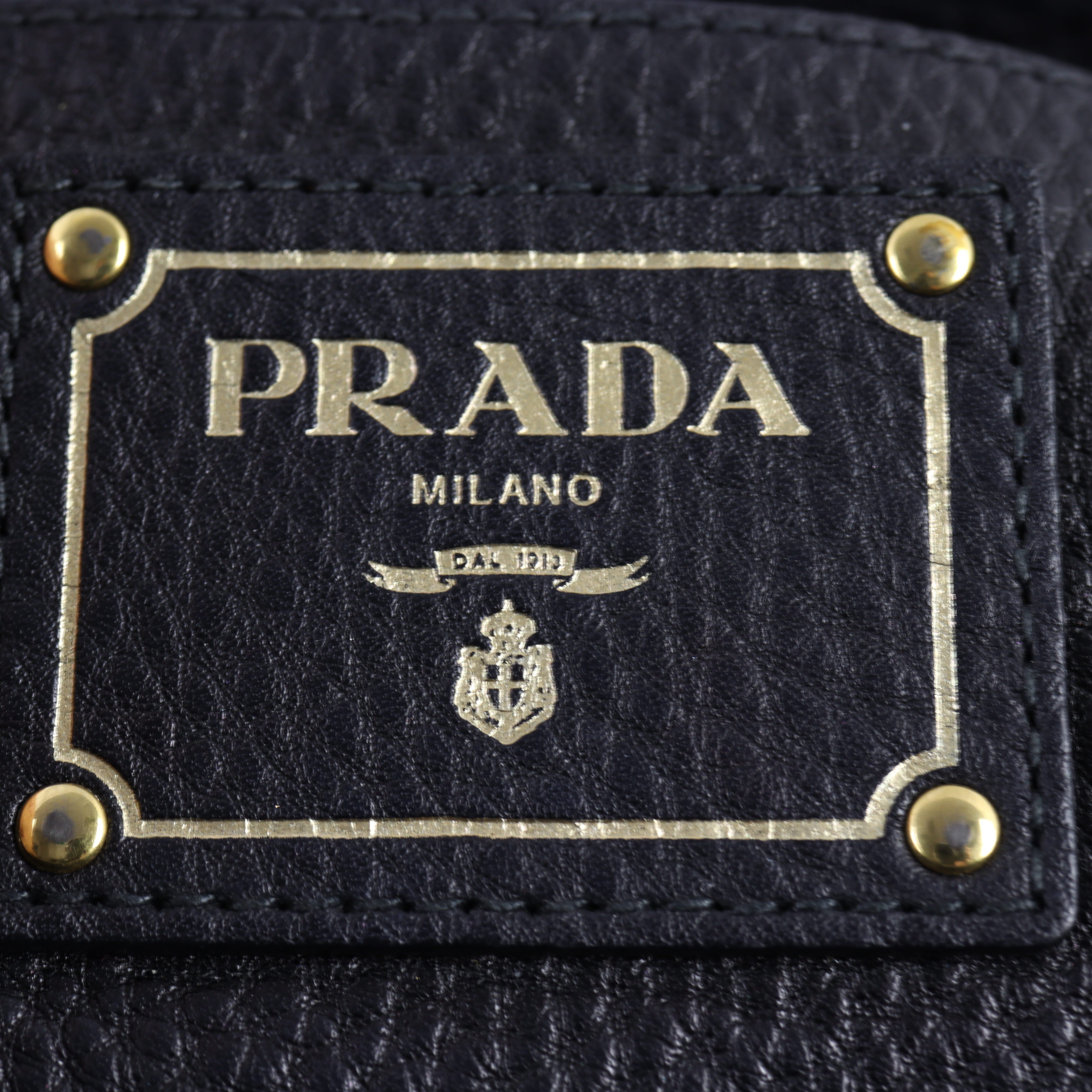 Prada Vitello Daino Double Zip Tote