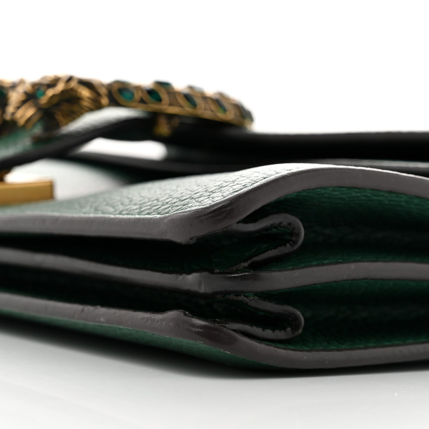 Pebbled Calfskin Small Dionysus Shoulder Bag Emerald