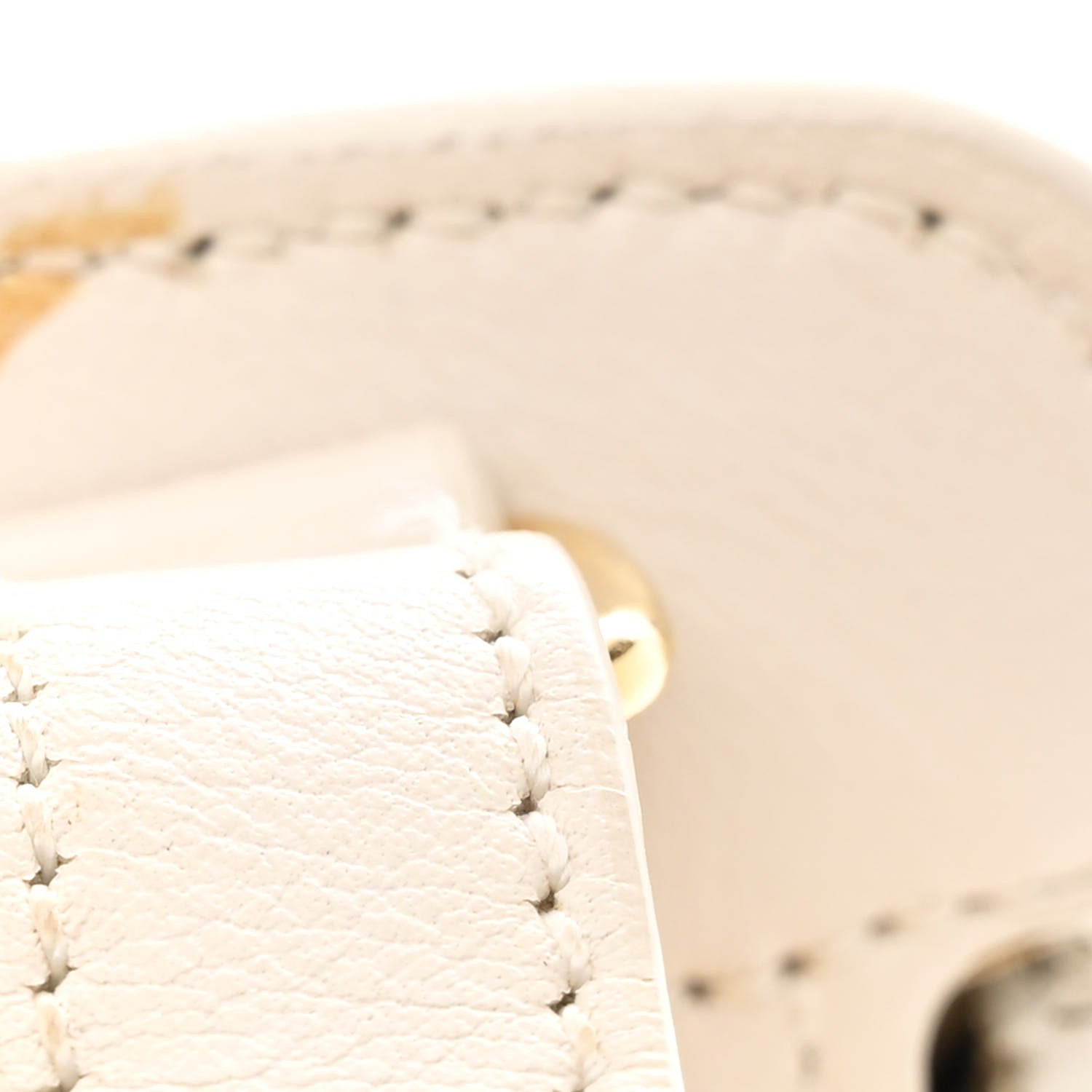Calfskin Baby Monogram Cabas Dove White