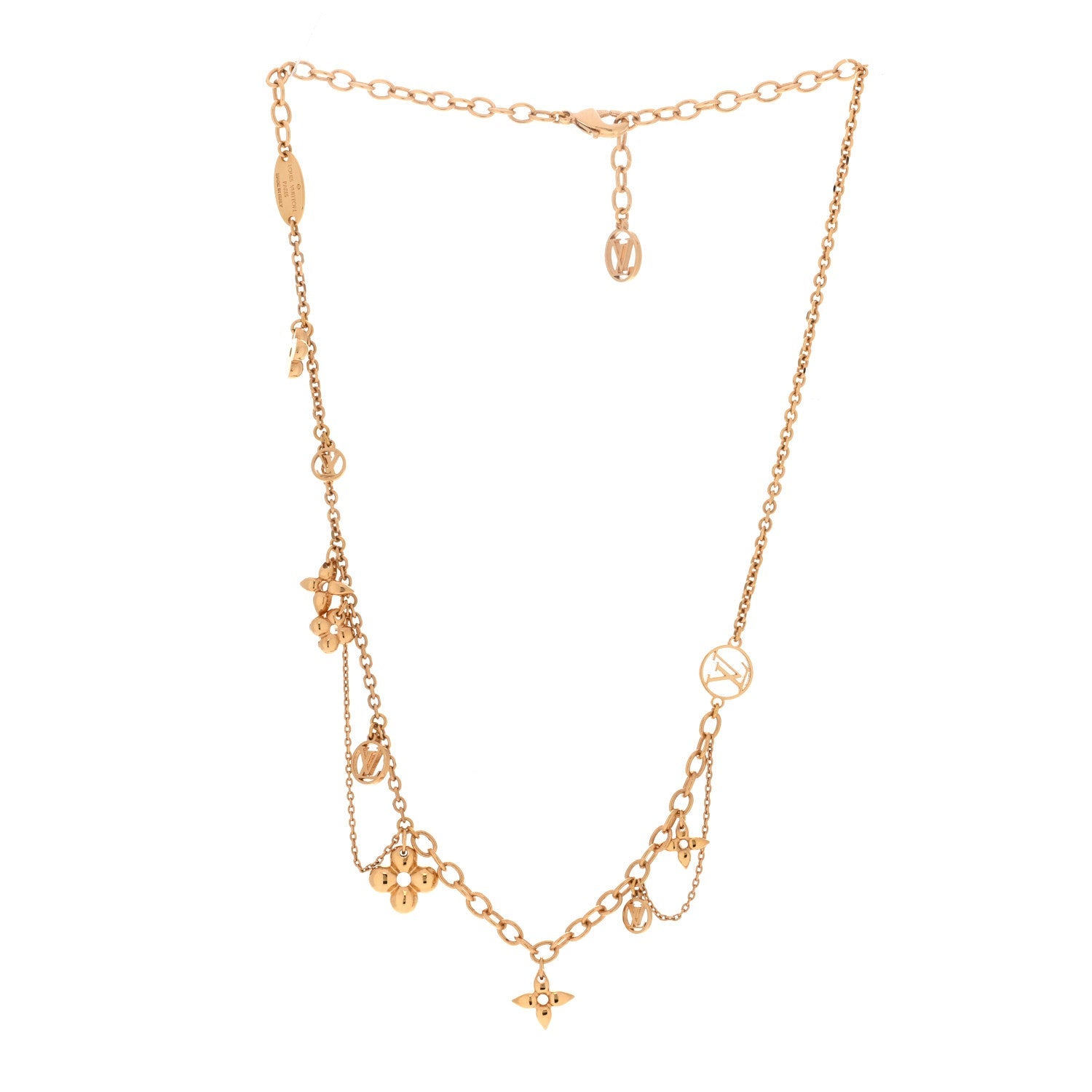 Metal Blooming Supple Necklace Gold