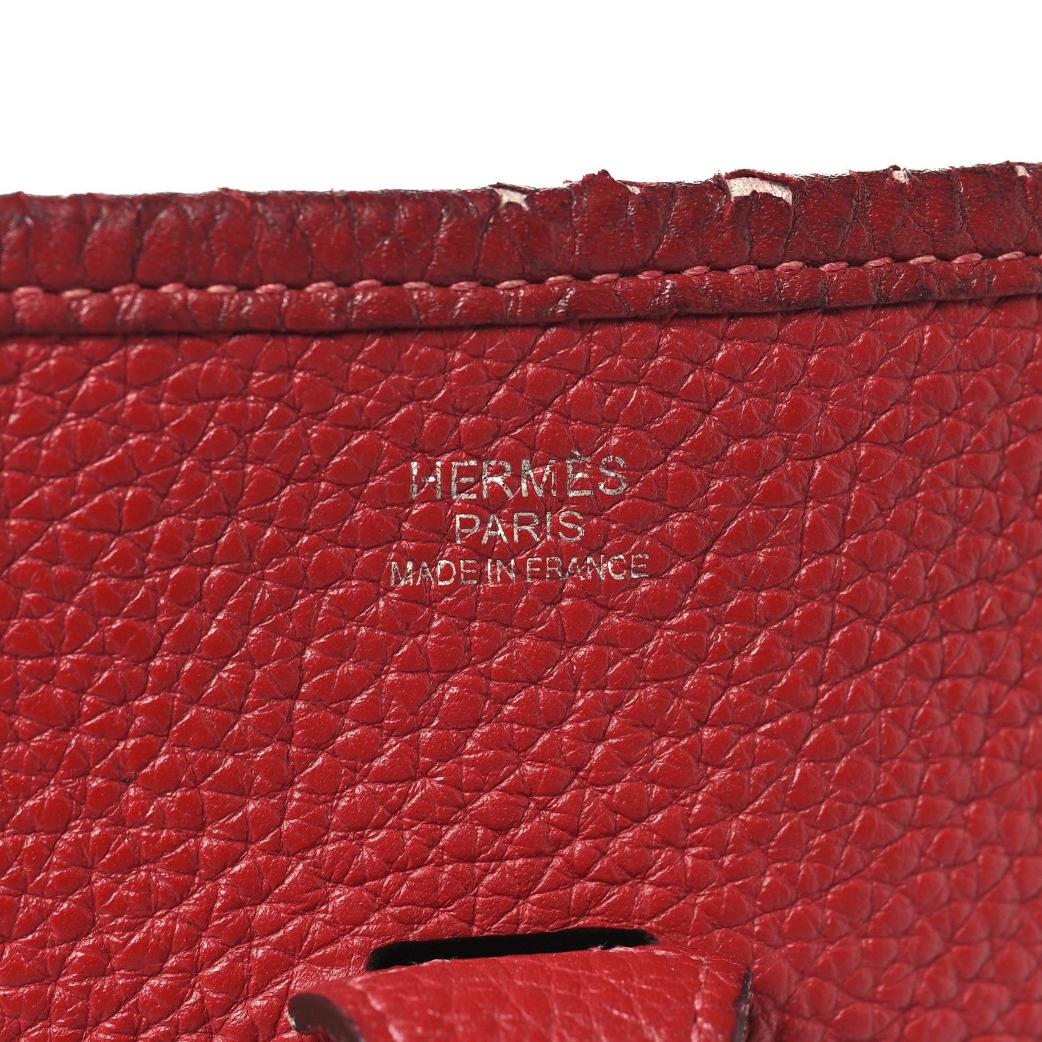 Taurillon Clemence Evelyne III PM Rouge Casaque Bleu Saphir
