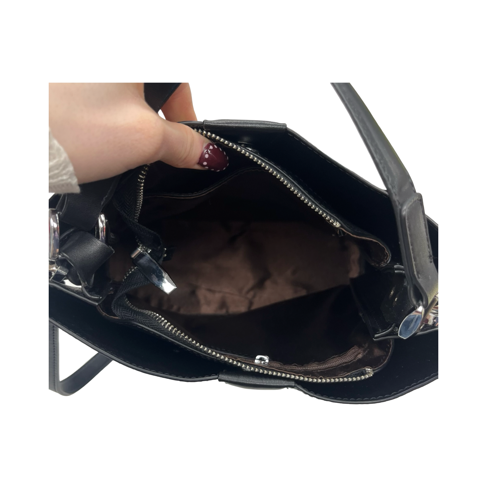 Handbag By Clothes Mentor In Black, Size:Medium