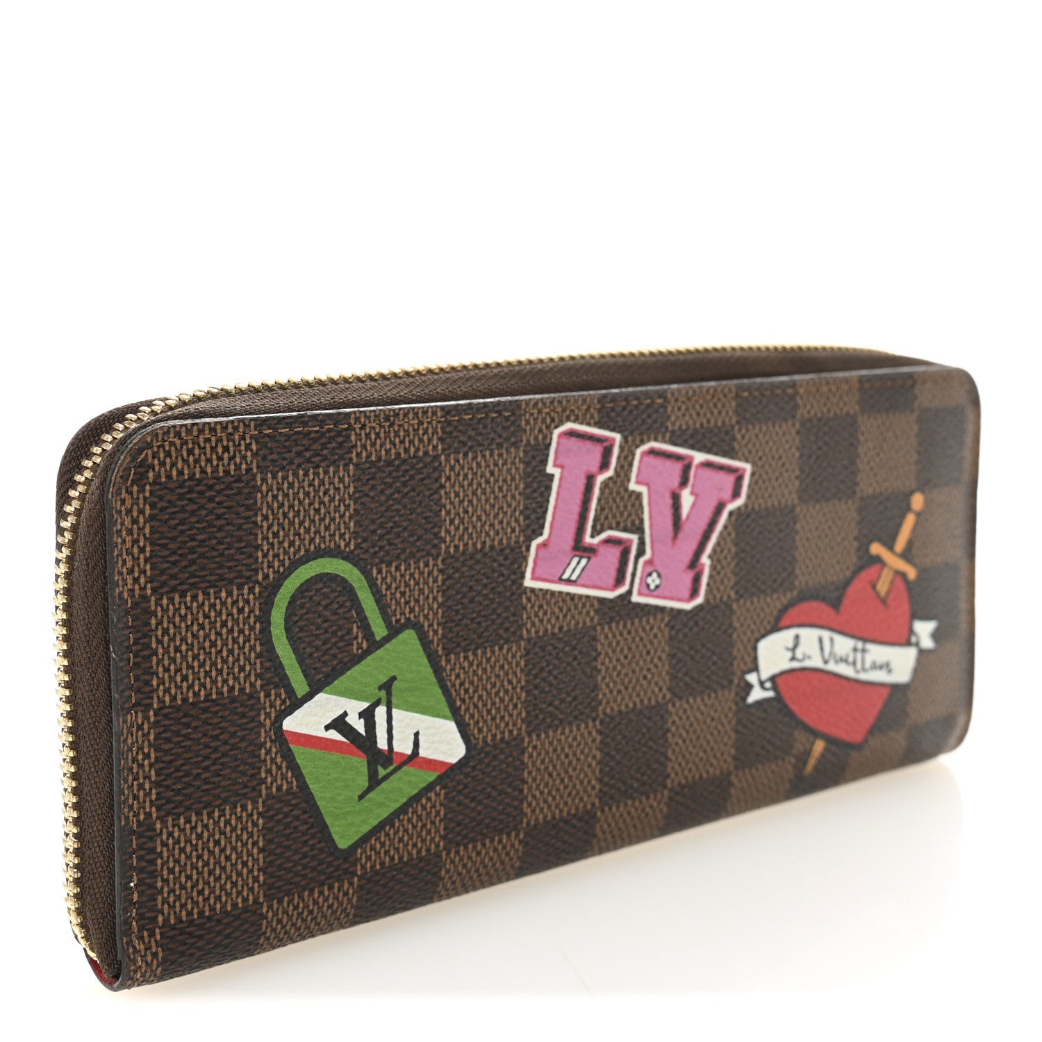 Damier Ebene Patches Clemence Wallet