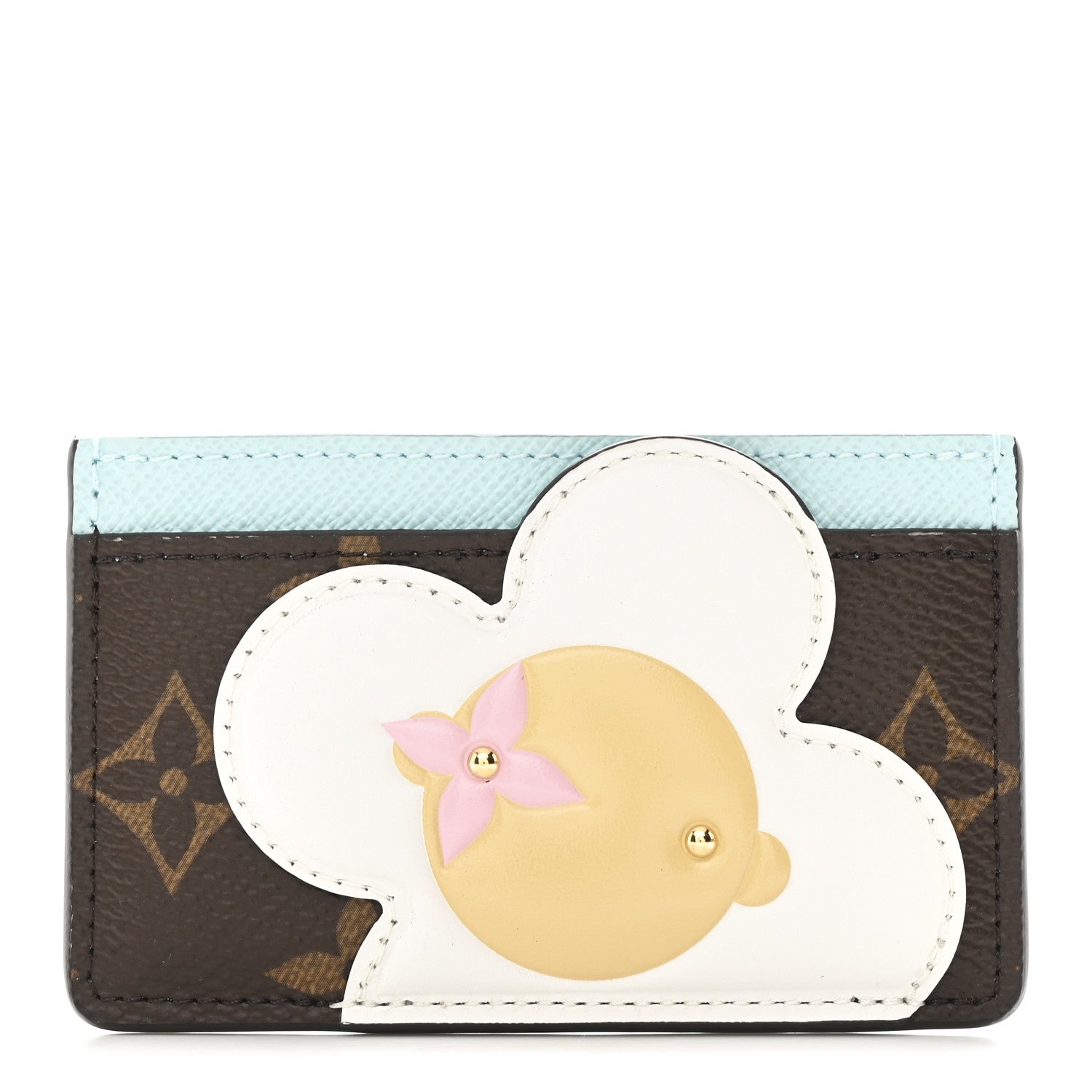 Monogram Vivienne Card Holder Animation Blue