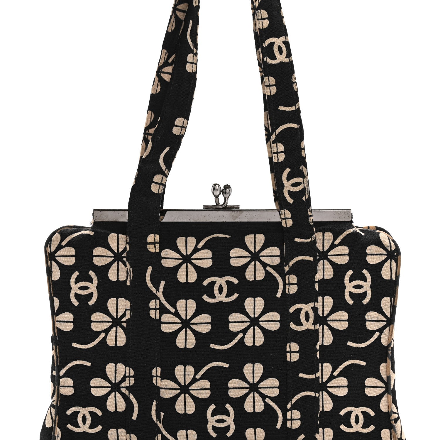 Canvas CC Clover Clutch Black