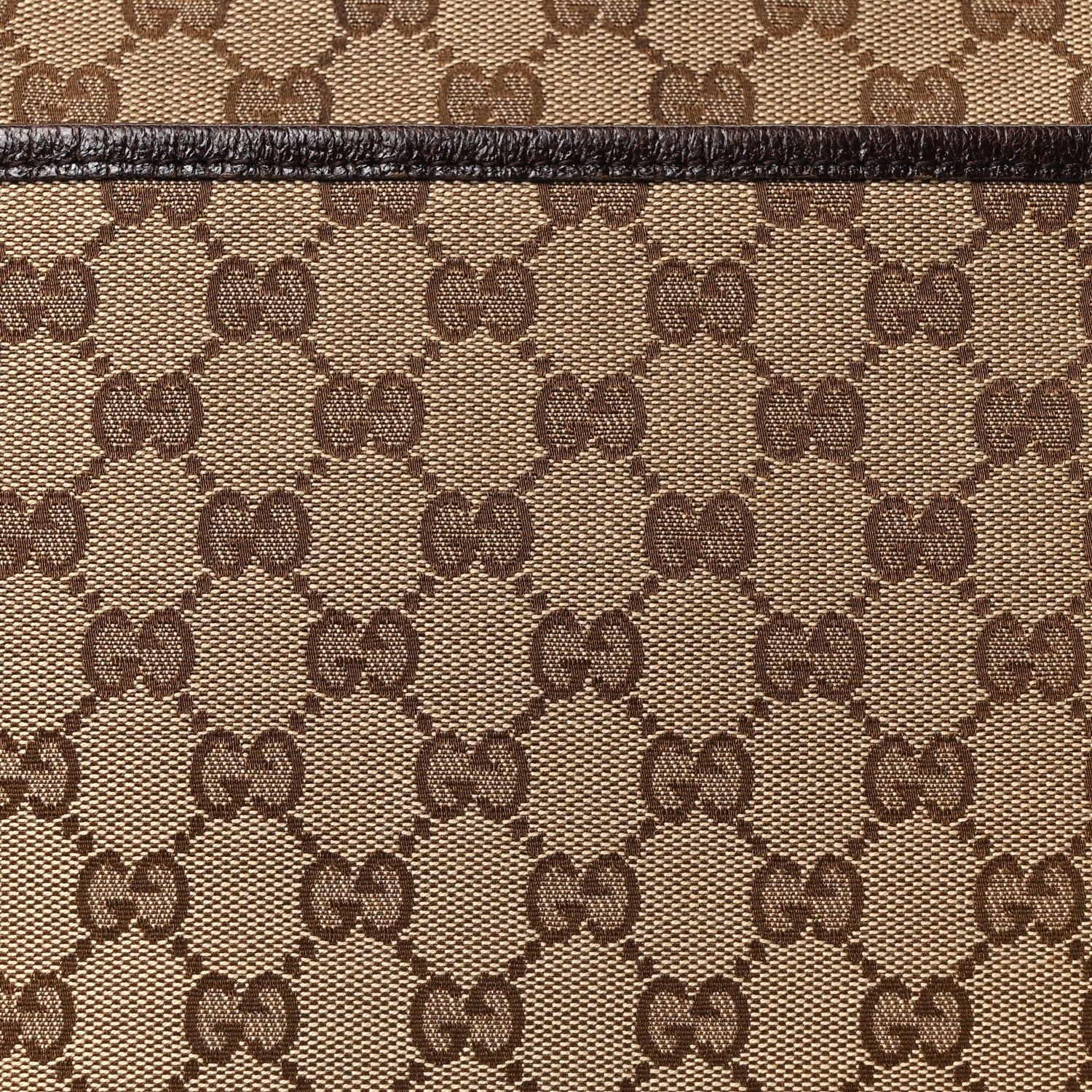 Monogram Web Medium Flat Messenger Bag Brown