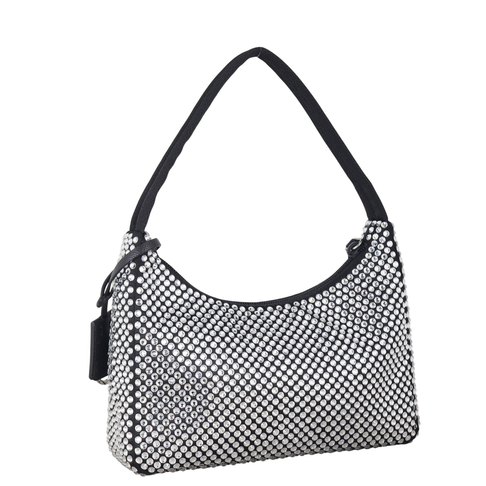 Prada Re-Edition 2000 Satin Crystal Mini Bag