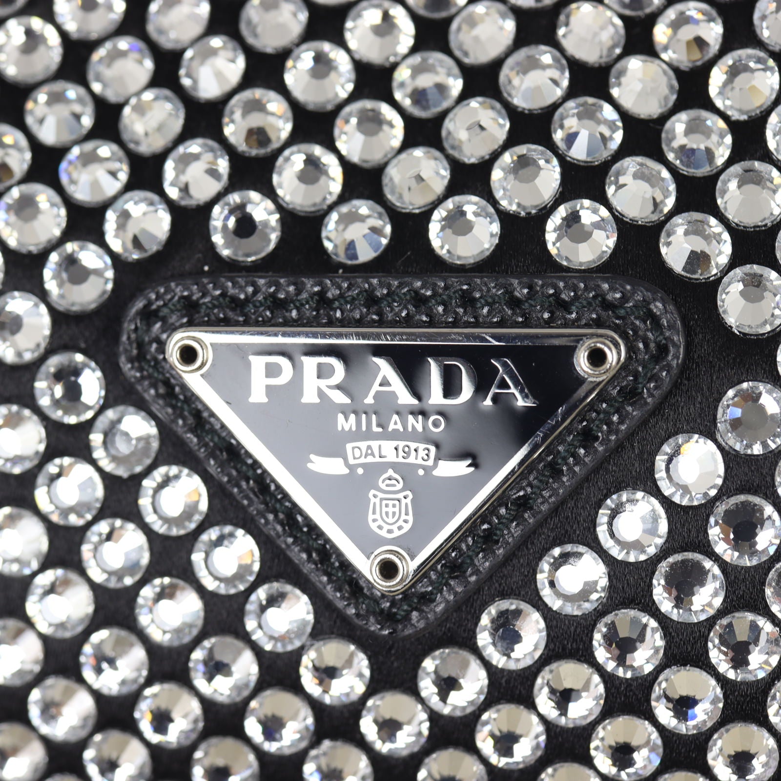 Prada Re-Edition 2000 Satin Crystal Mini Bag