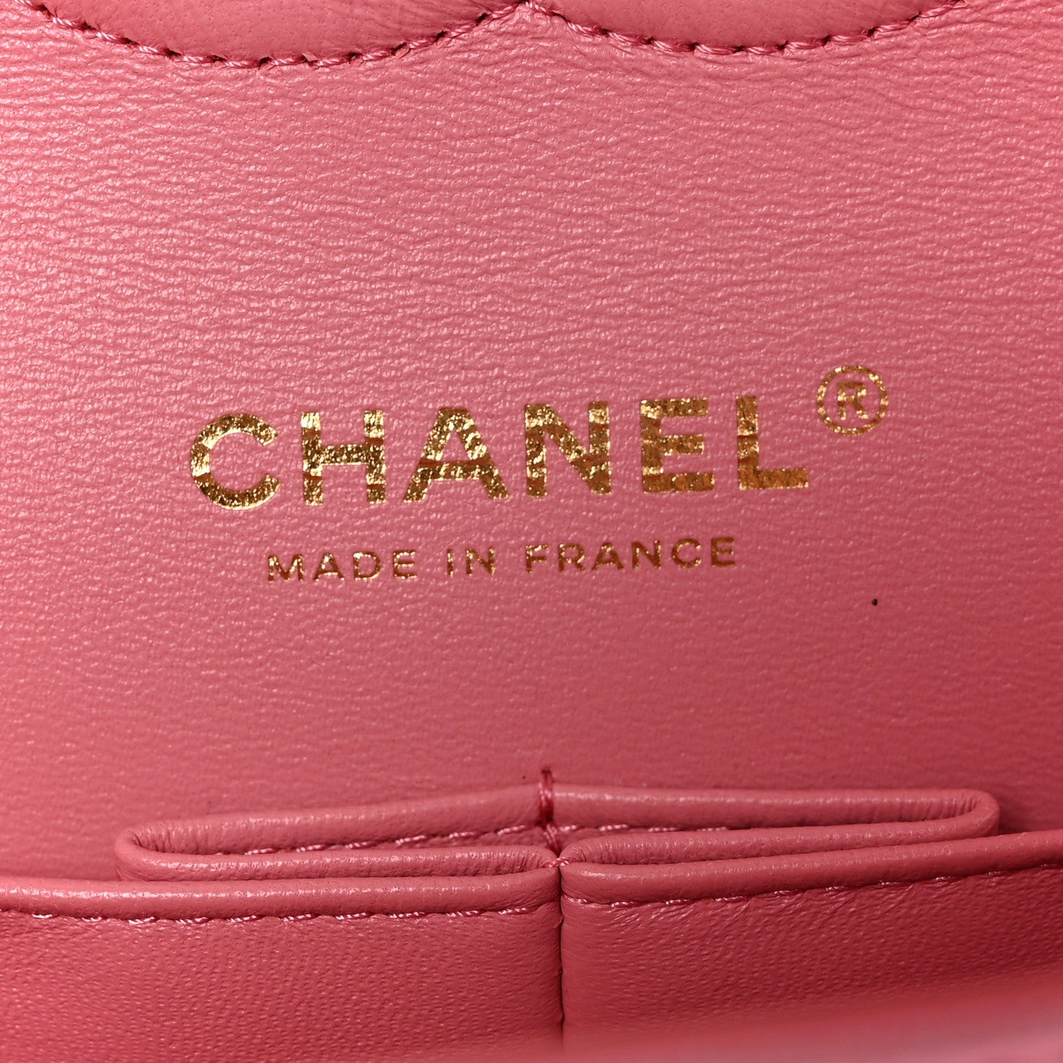 Cloudy Pearly Goatskin Quilted Medium Double Flap Pink