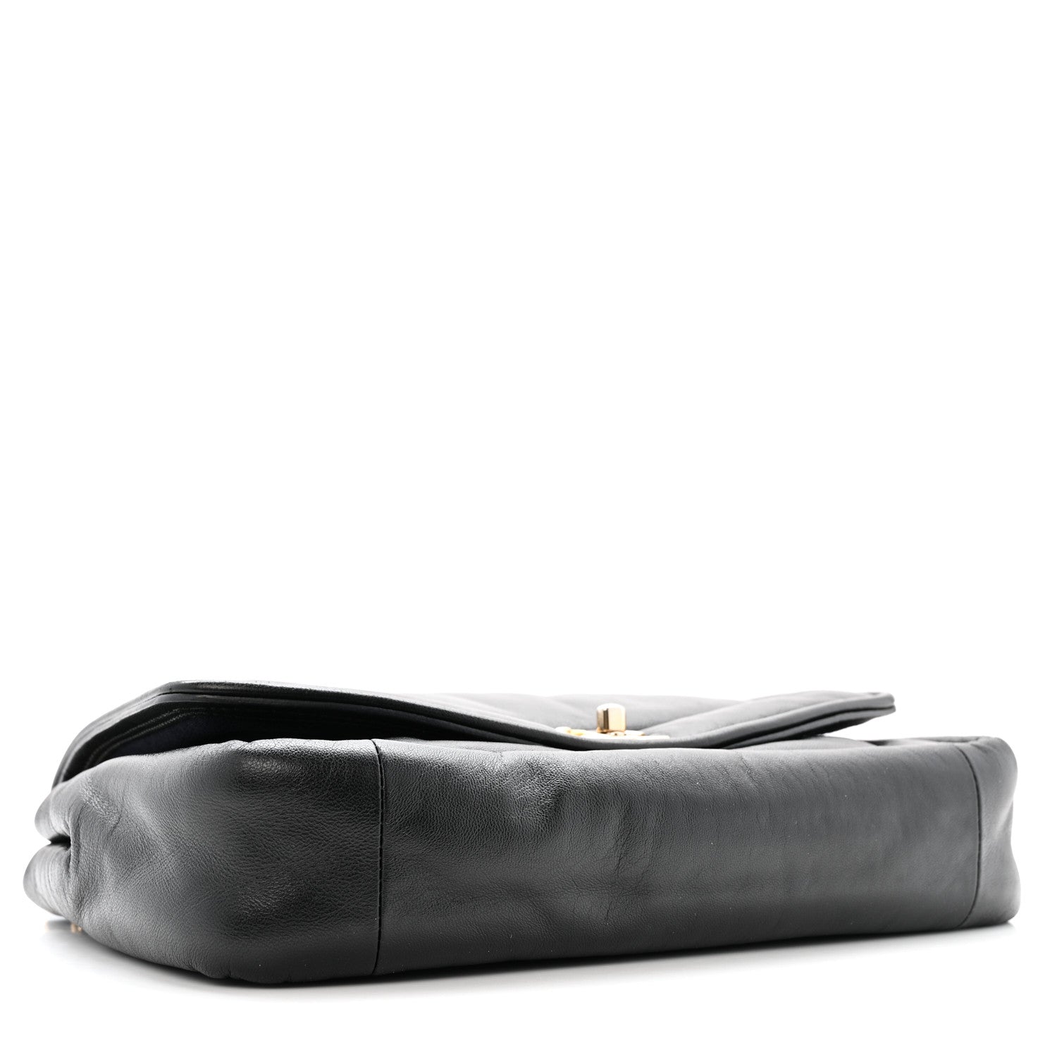 Lambskin Medium Simply Flap Black