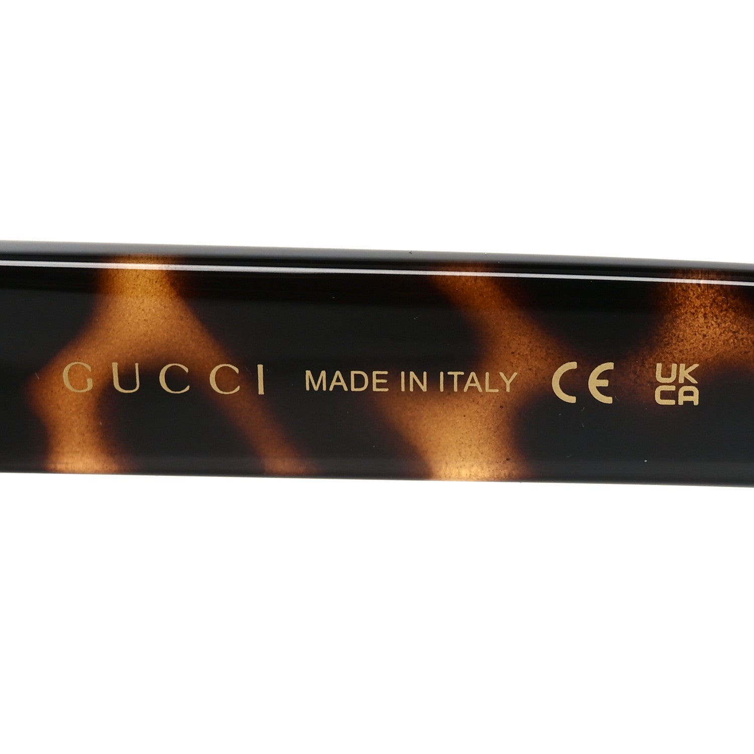 Acetate Square Frame Sunglasses GG1337S Havana