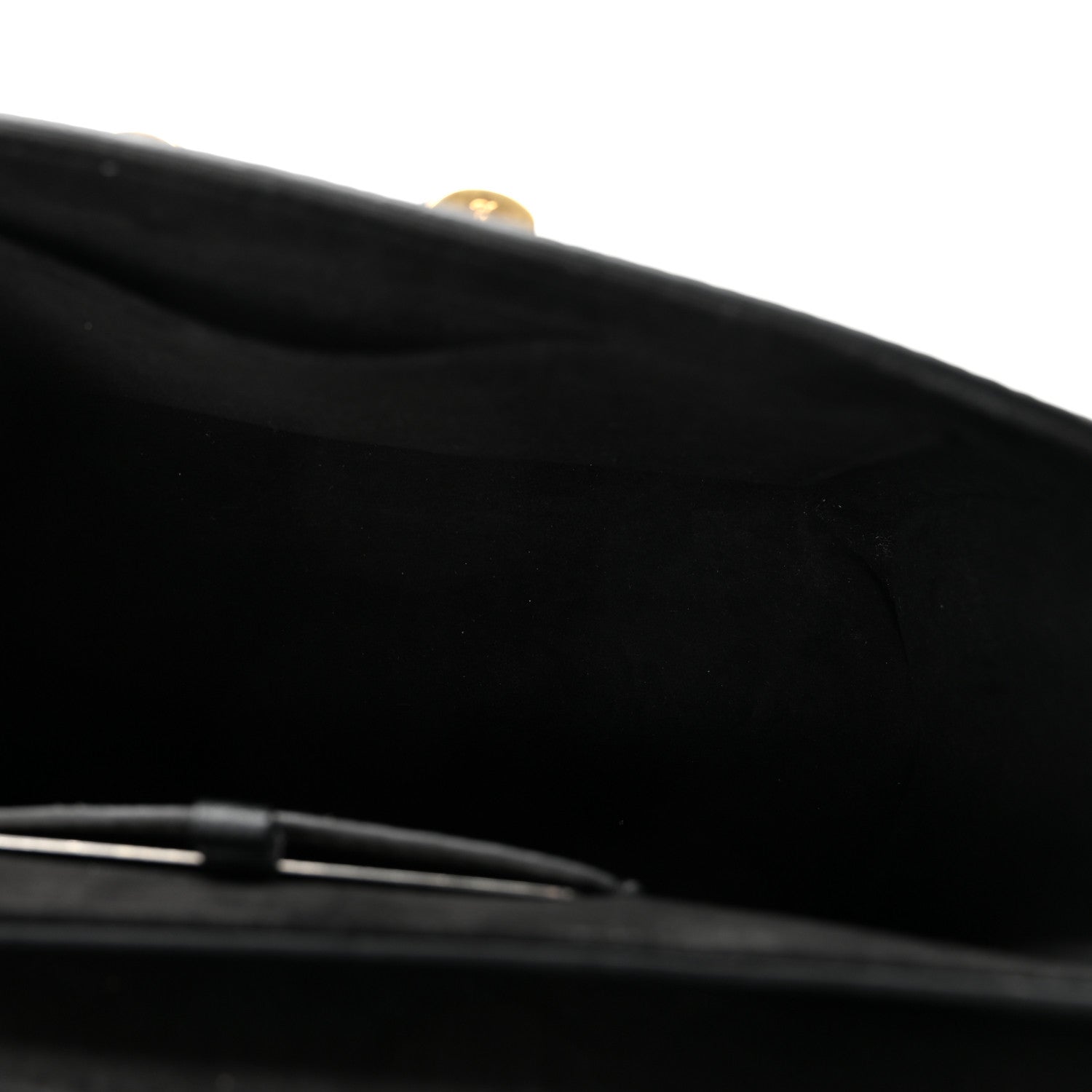 Taurillon Smooth Calfskin Scrunchie Twist One Handle MM Black