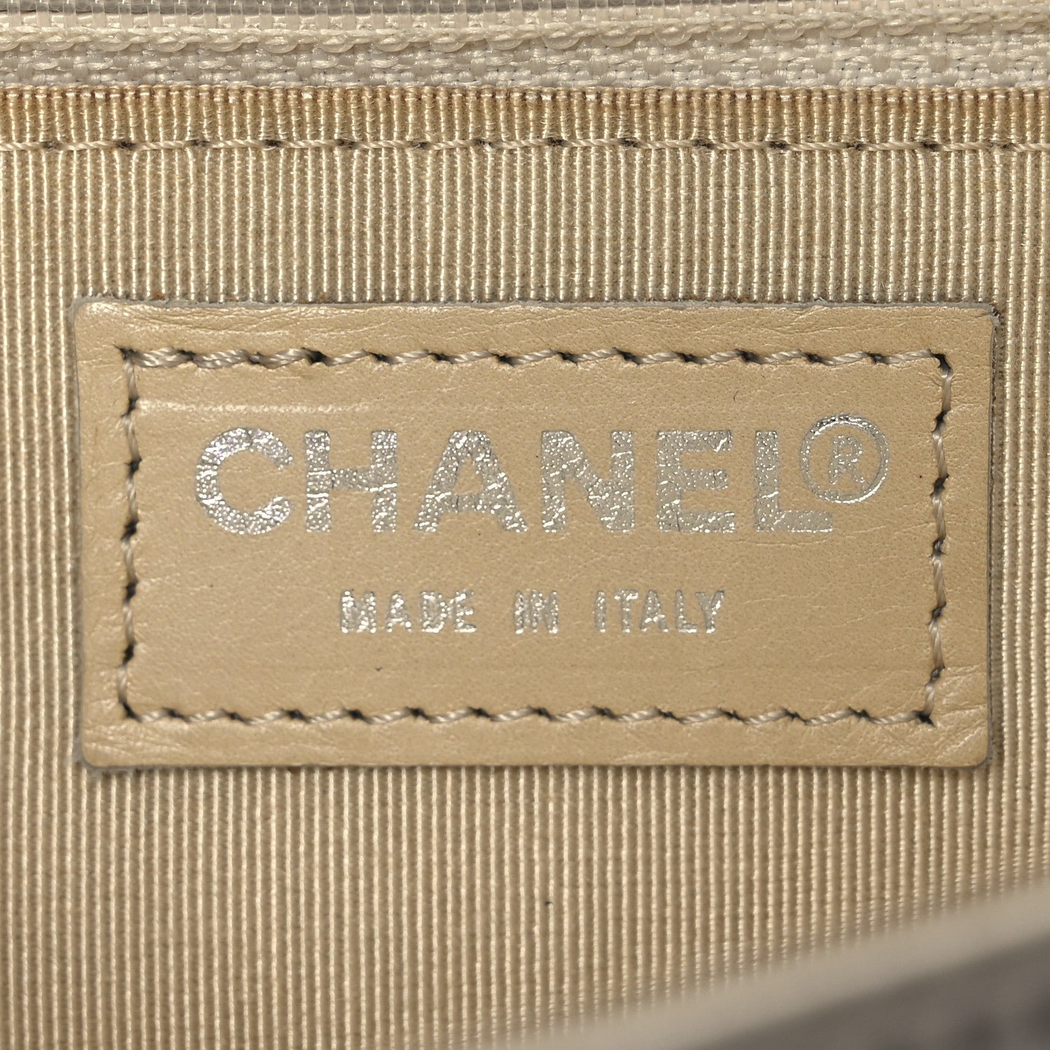 Satin Chocolate Bar Flap White Blue