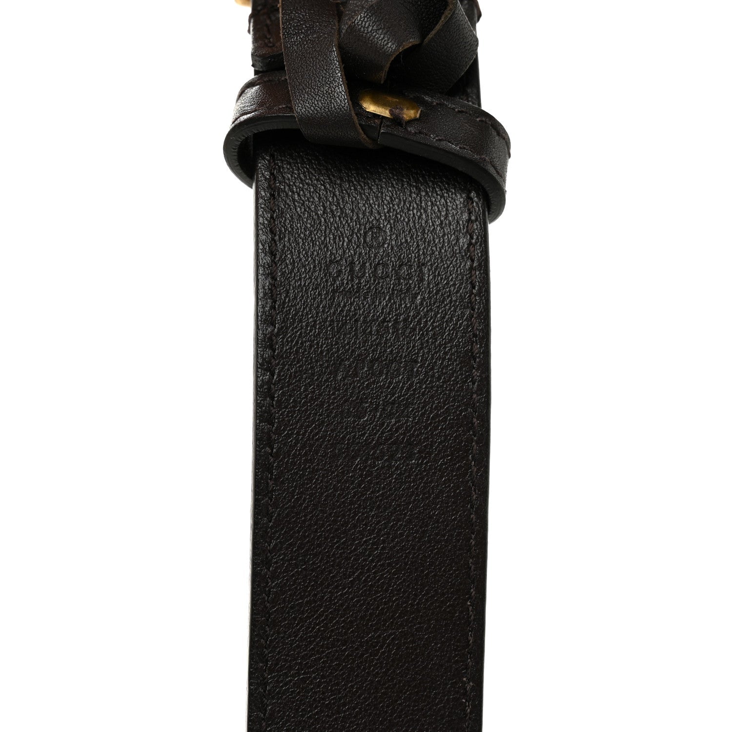 Moon Calfskin Double G 30mm Belt 85 34 Dark Cocoa