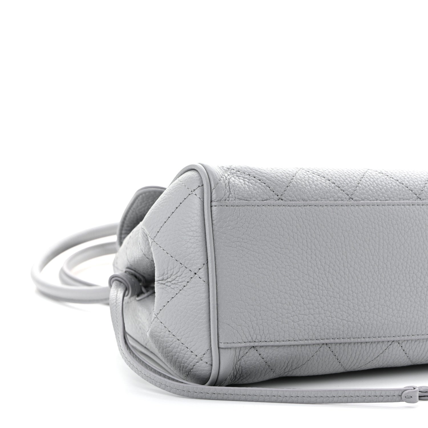 Grained Calfskin Urban Essentials Small Shopping Bag Grey