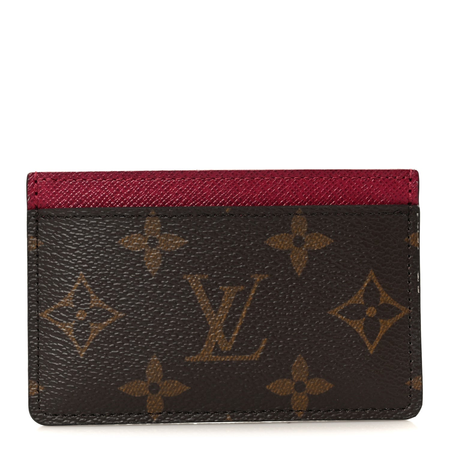 Monogram Card Holder Fuchsia