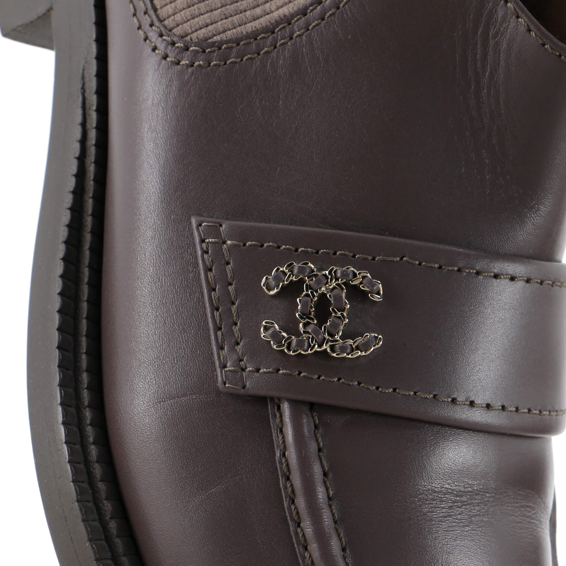 Women's CC Elastic Short Boots Leather