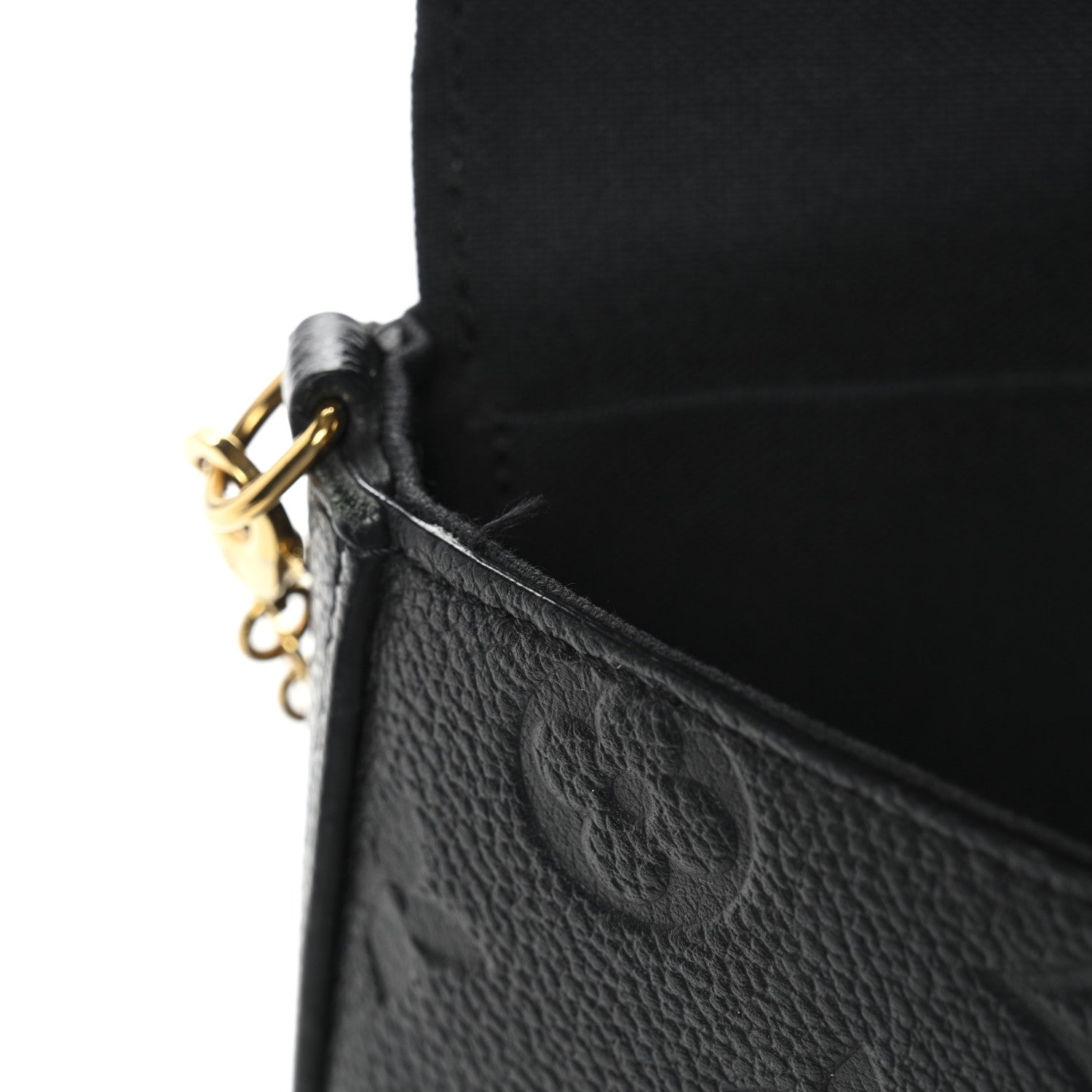 Empreinte Pochette Felicie Chain Wallet Black