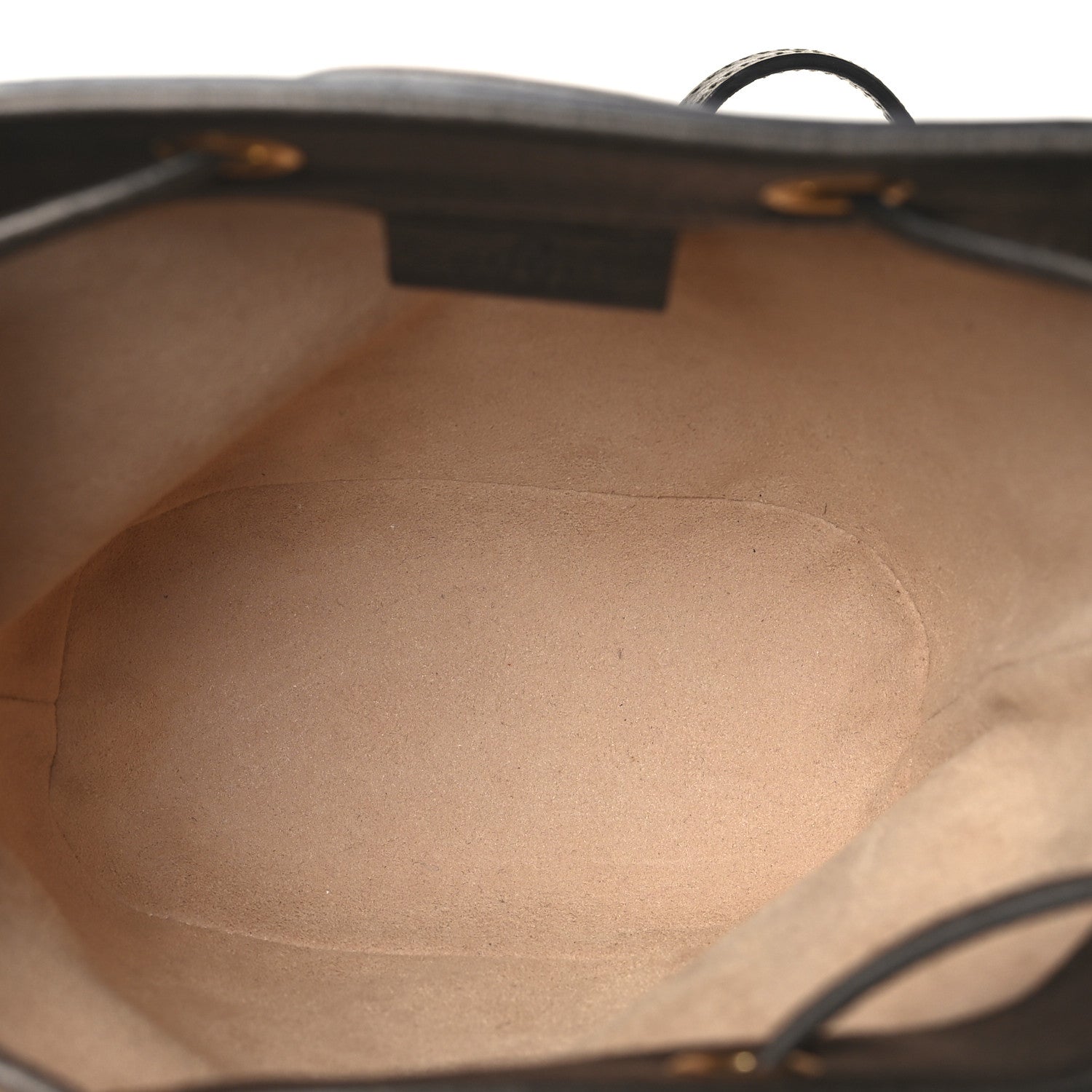 GG Supreme Monogram Web Mini Ophidia Bucket Bag Brown
