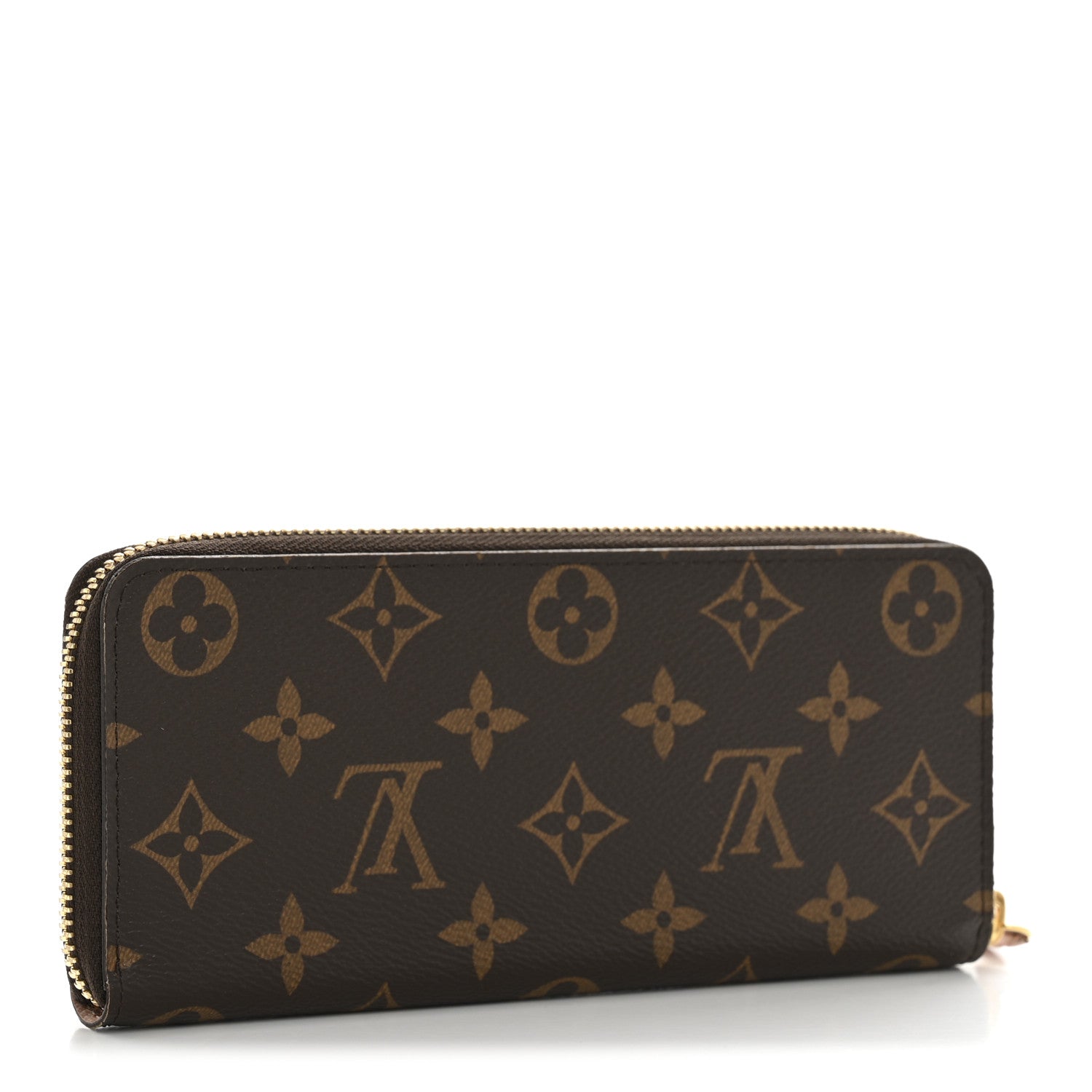 Monogram Clemence Wallet Rose Ballerine