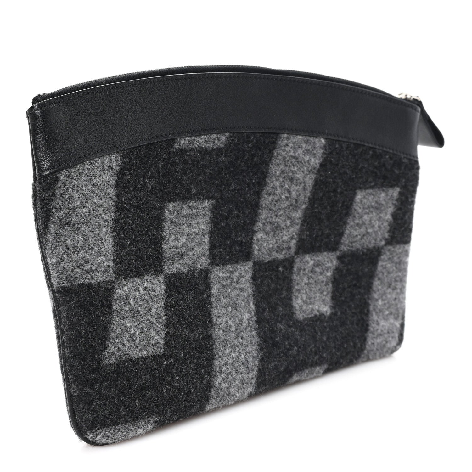 Cashmere Sac Bazar Pouch PM Black Grey