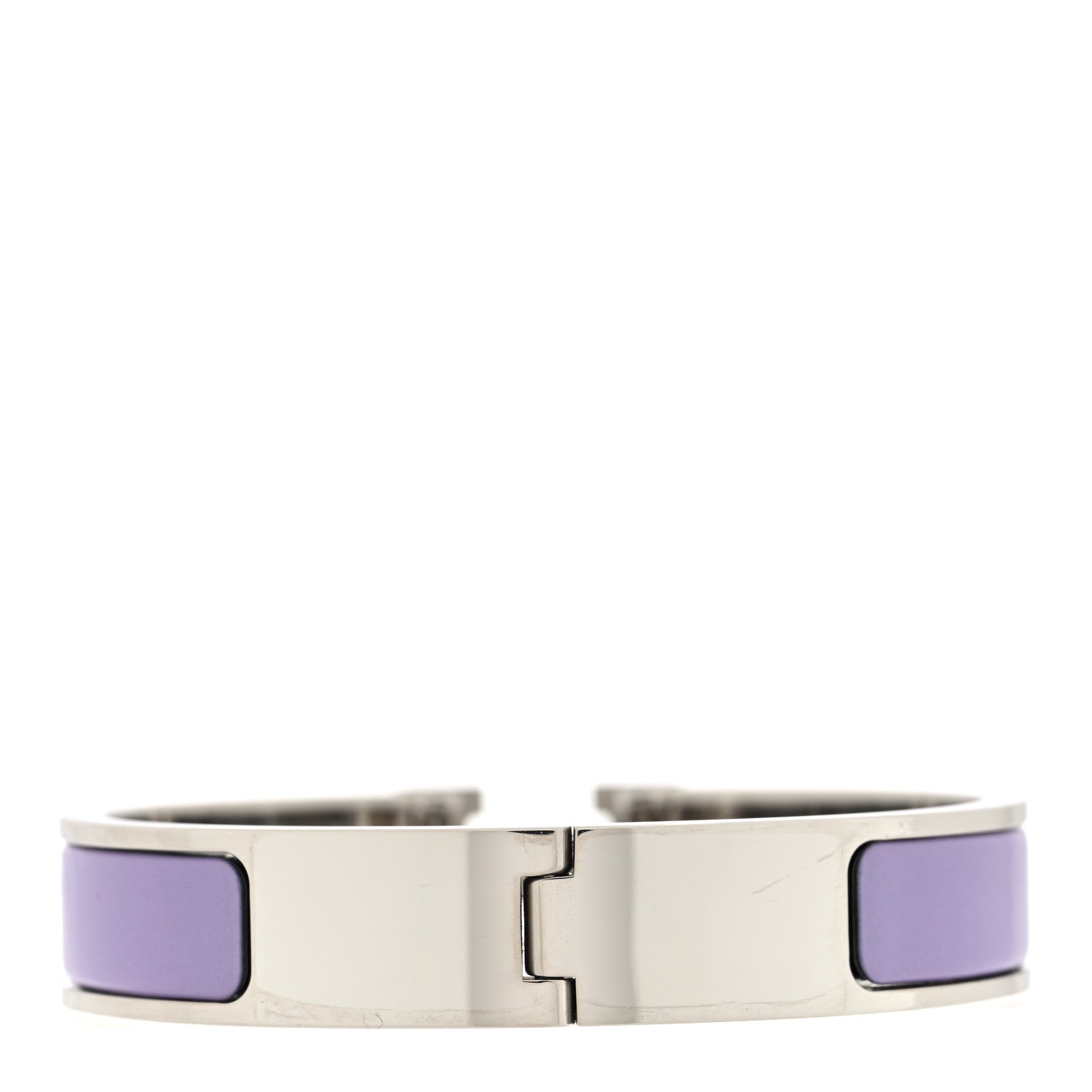 Enamel Narrow Clic Clac H Bracelet PM Parme