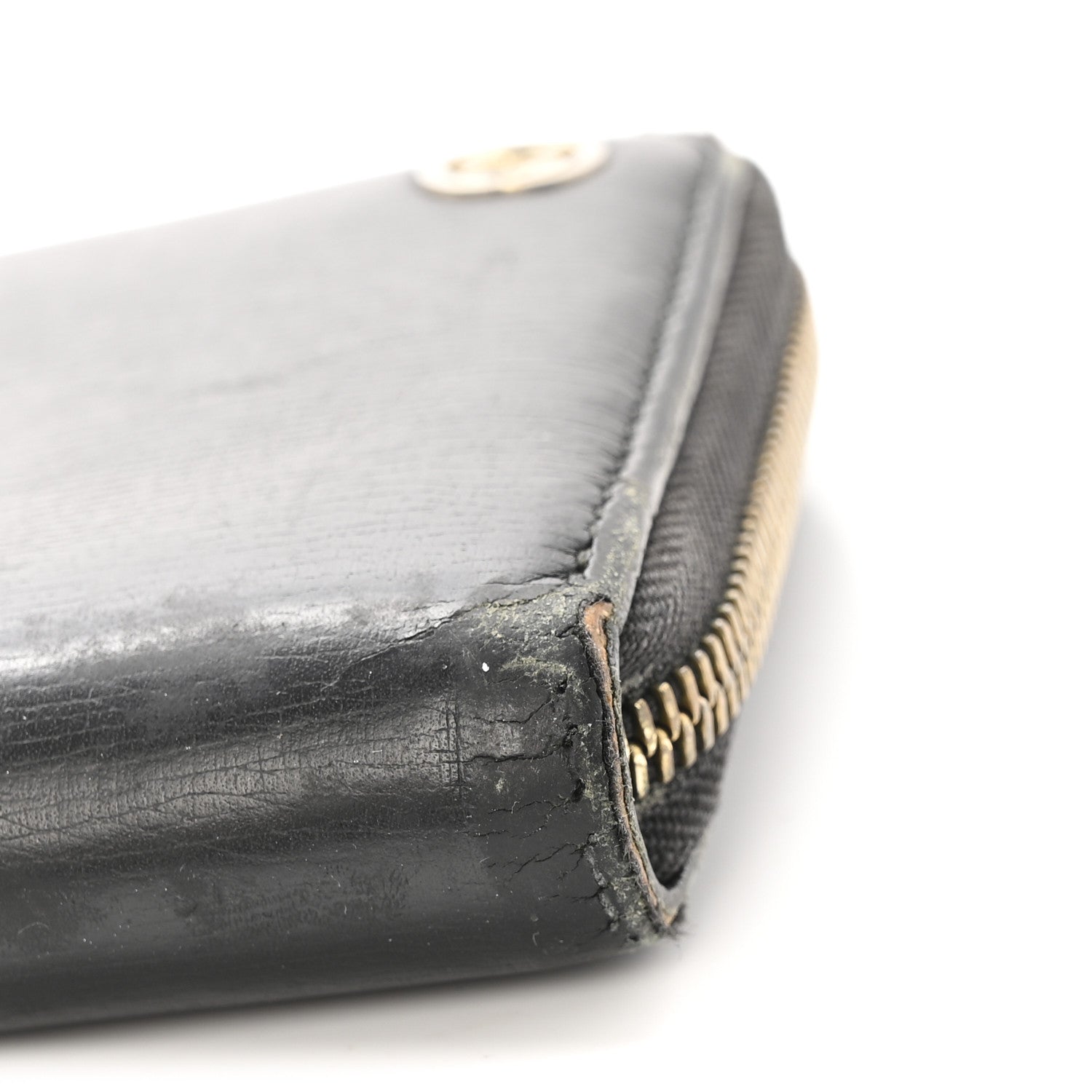 Calfskin GG Zip Around Wallet Black